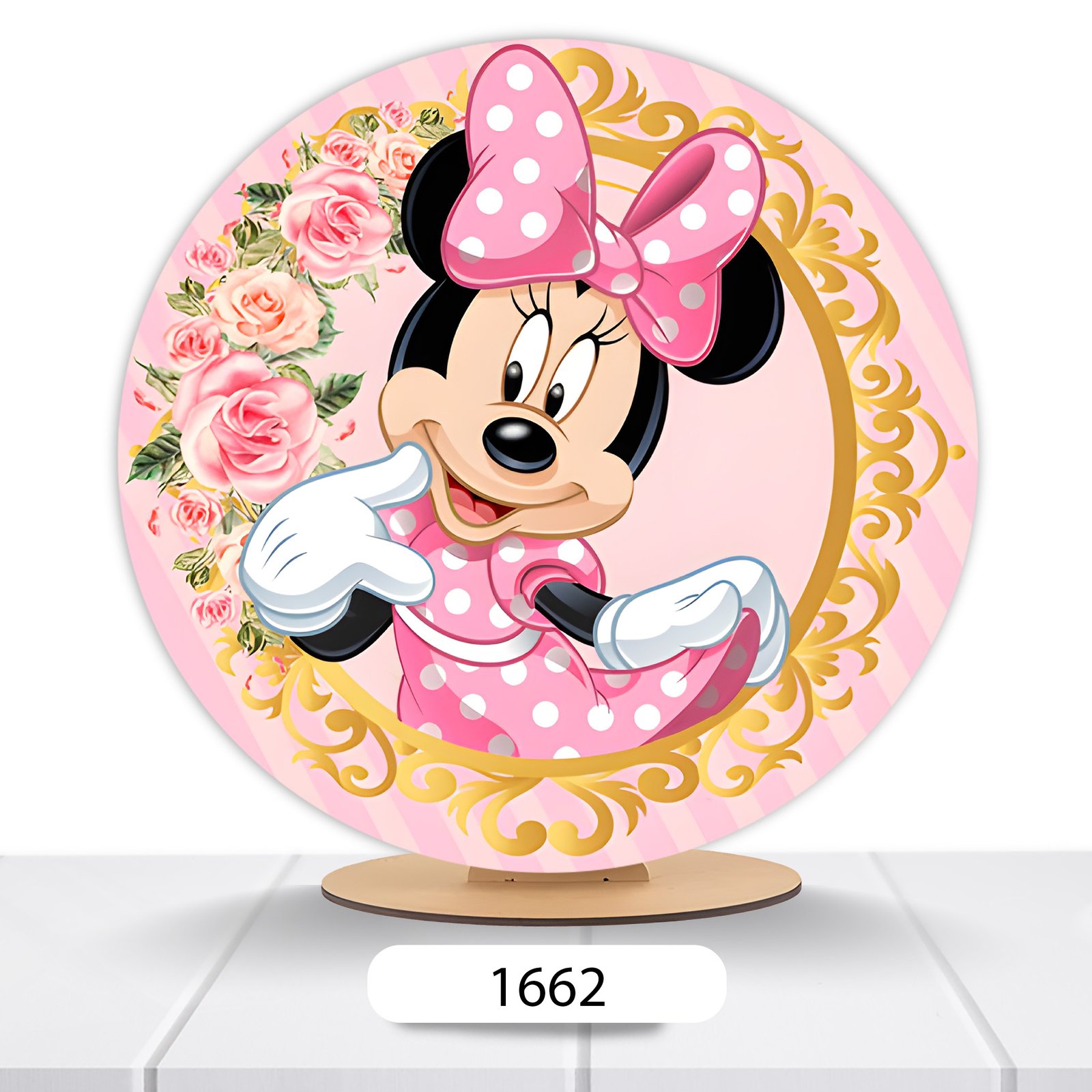 Painel Redondo Minnie 50x50cm - Imagem 8