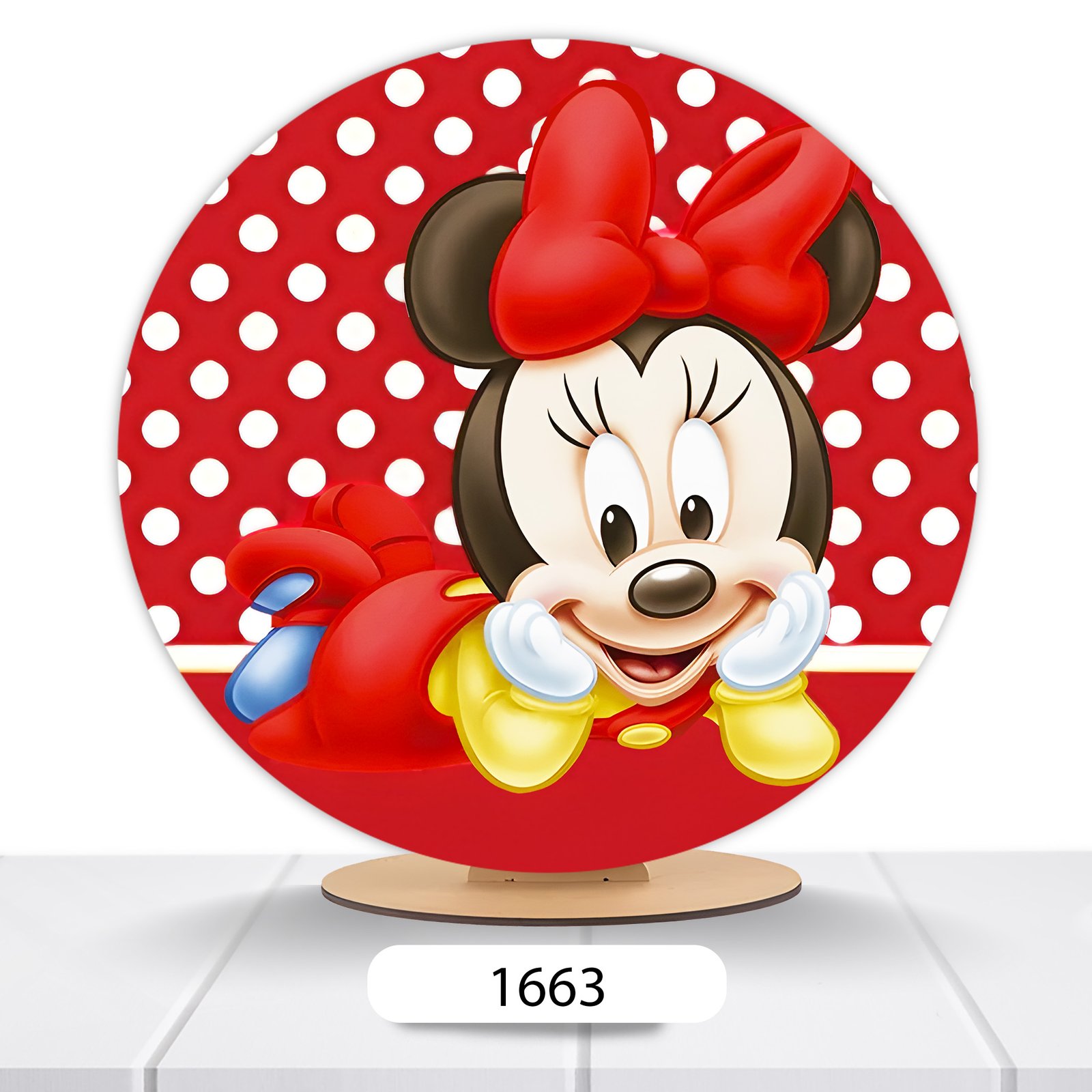 Painel Redondo Minnie 50x50cm - Imagem 9
