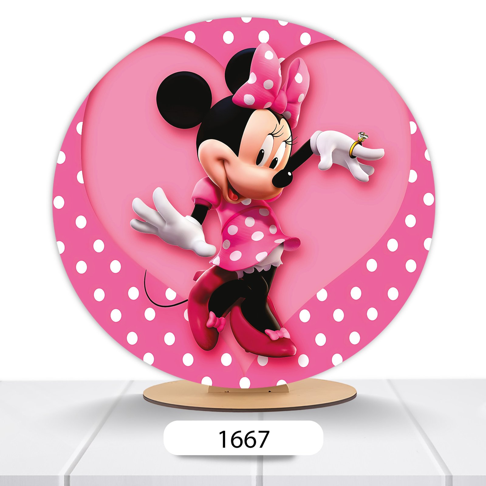 Painel Redondo Minnie 50x50cm - Imagem 13