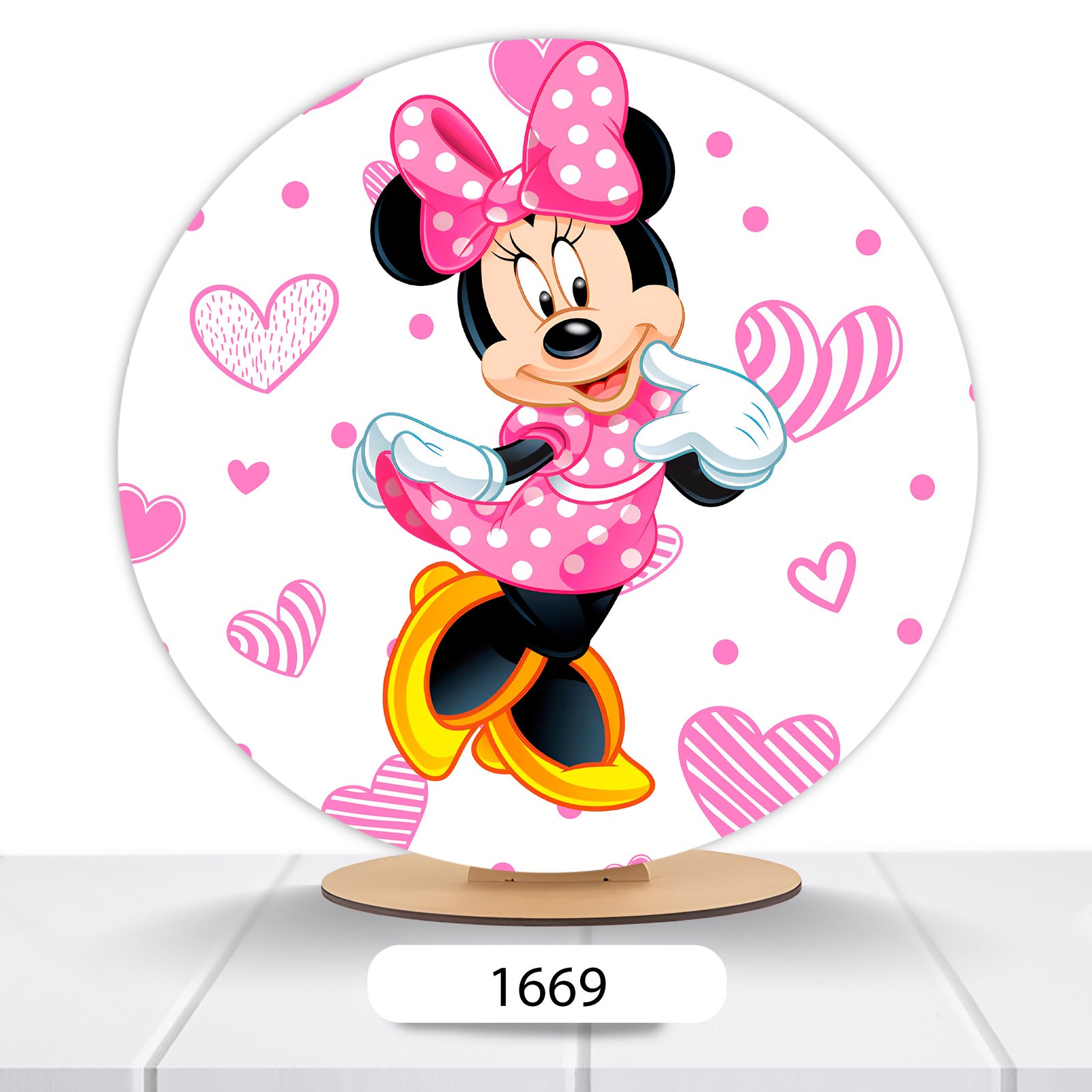 Painel Redondo Minnie 50x50cm - Imagem 15