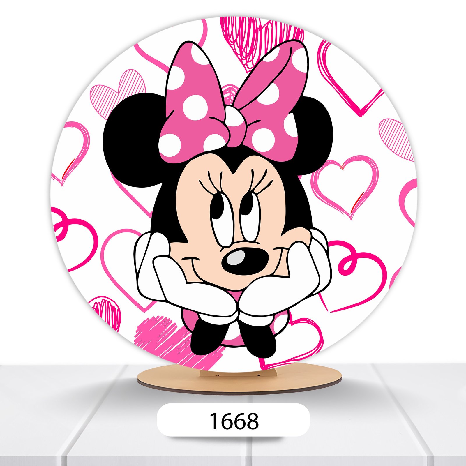 Painel Redondo Minnie 50x50cm - Imagem 14