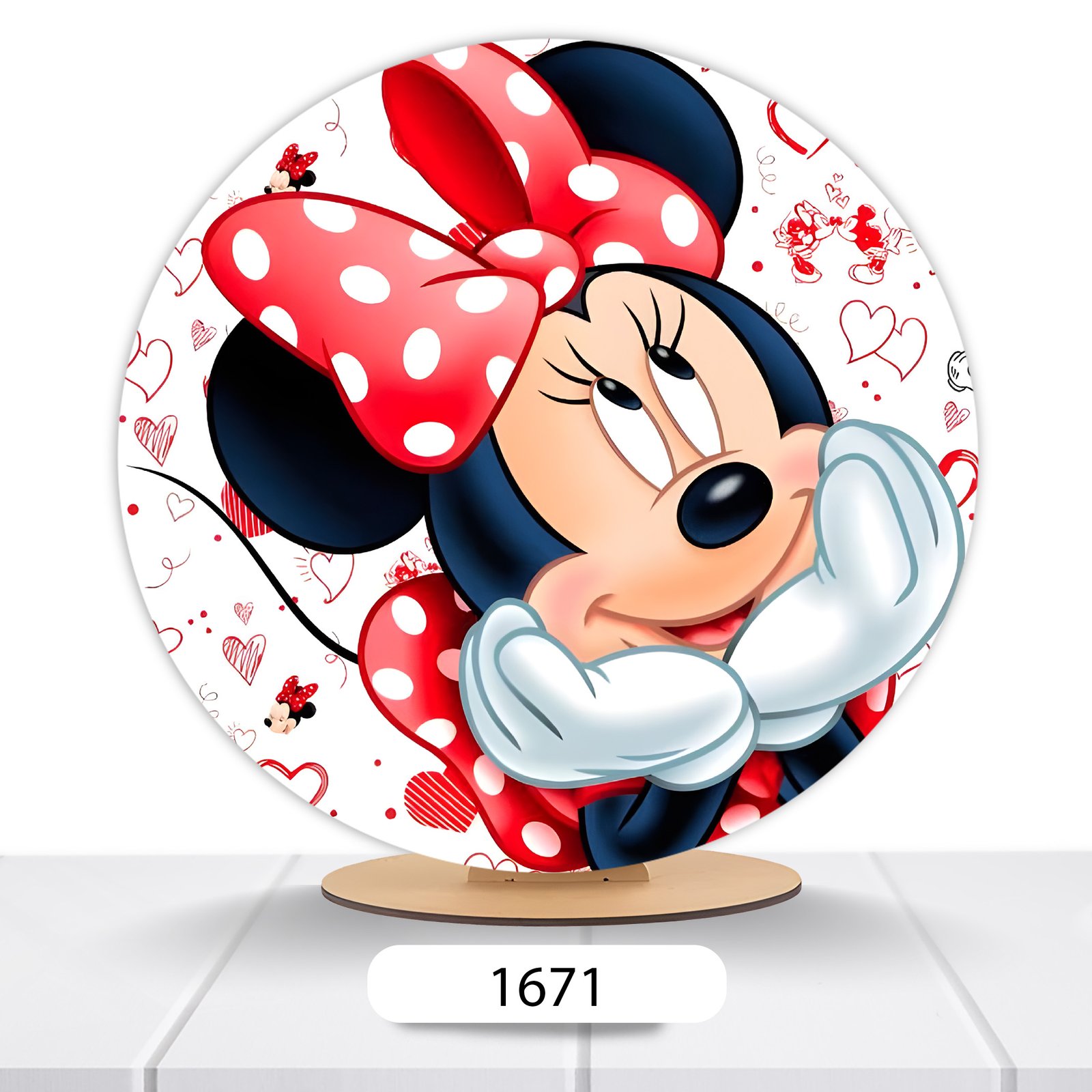 Painel Redondo Minnie 50x50cm - Imagem 17