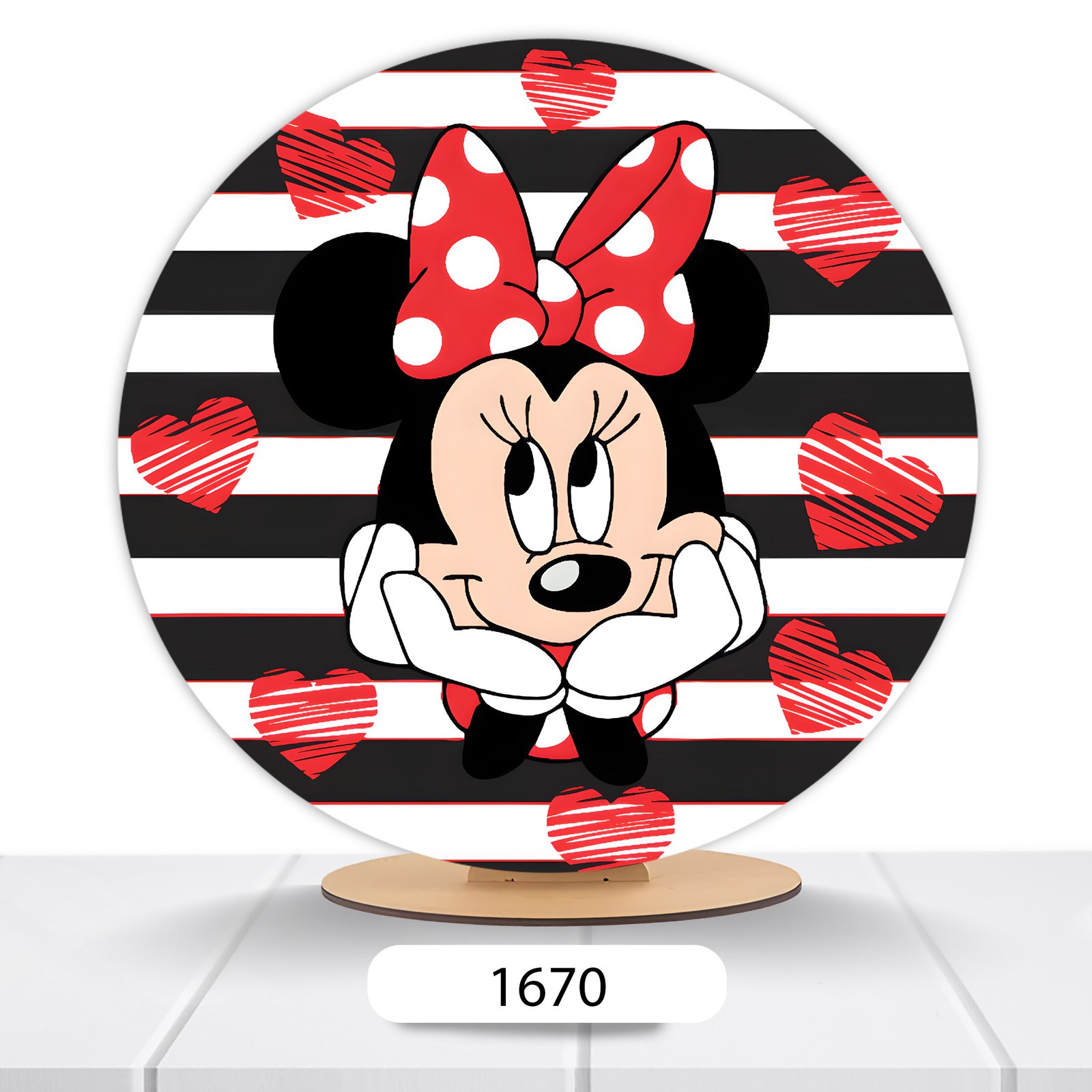 Painel Redondo Minnie 50x50cm - Imagem 16