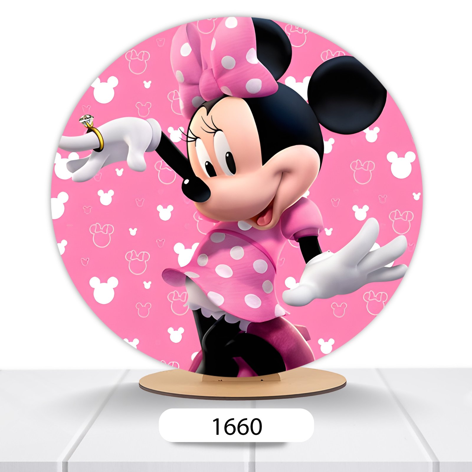 Painel Redondo Minnie 50x50cm - Imagem 6