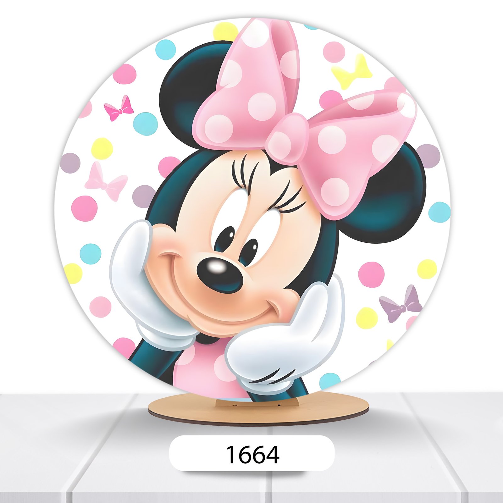 Painel Redondo Minnie 50x50cm - Imagem 10