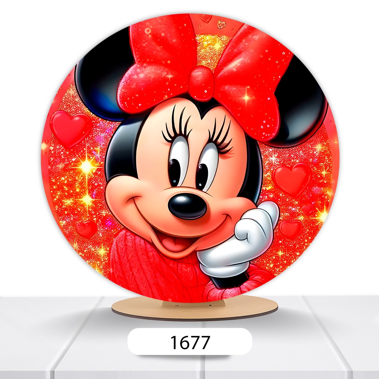 Painel Redondo Minnie 50x50cm - Imagem 4