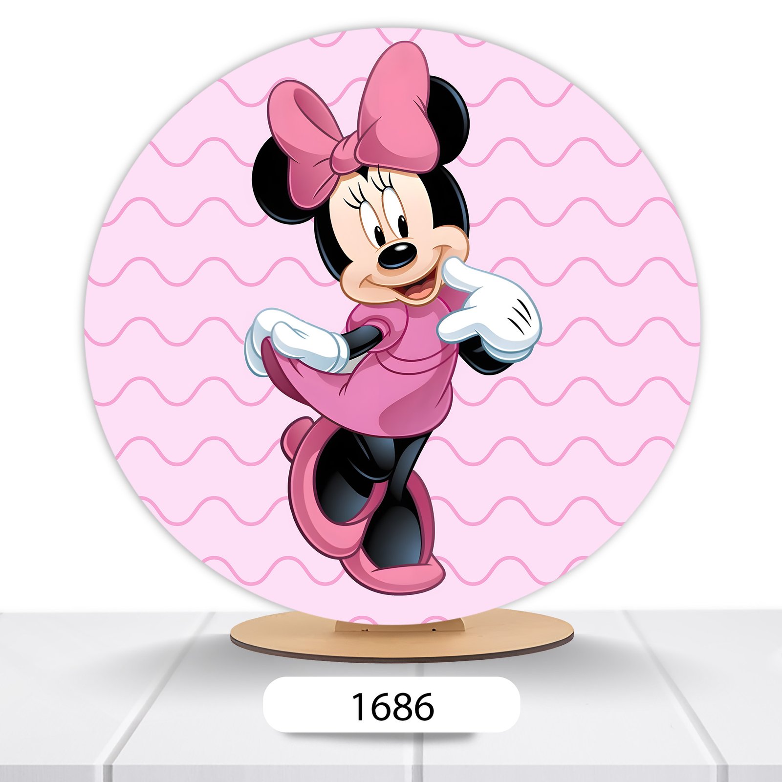 Painel Redondo Minnie 50x50cm - Imagem 13