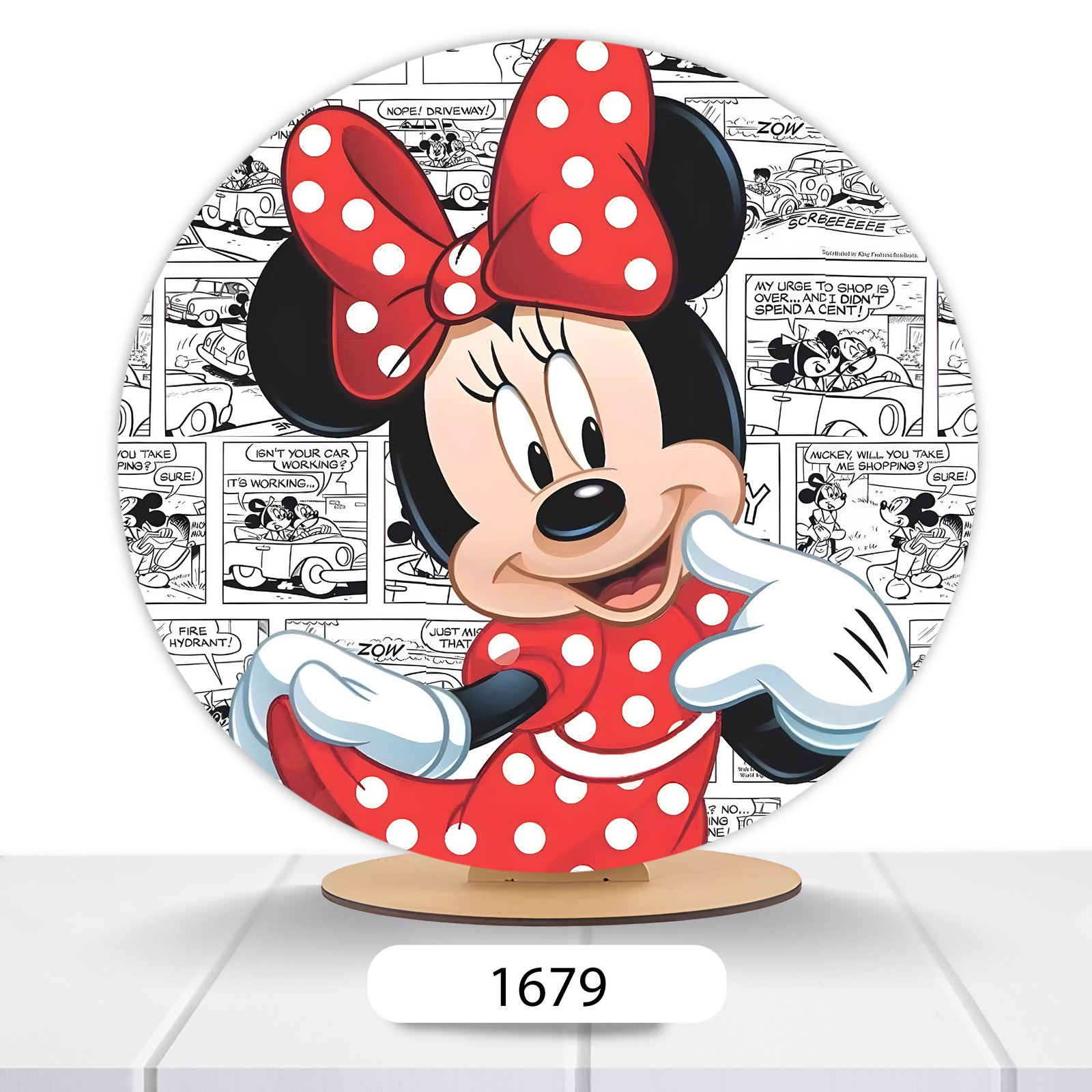 Painel Redondo Minnie 50x50cm - Imagem 6