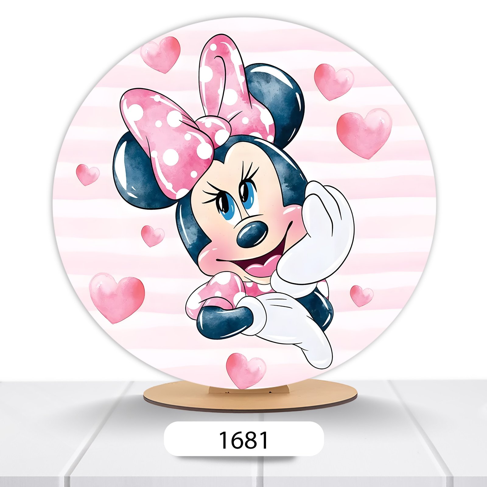 Painel Redondo Minnie 50x50cm - Imagem 8