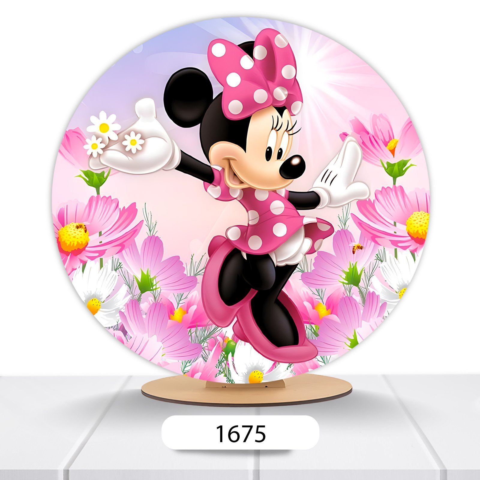 Painel Redondo Minnie 50x50cm - Imagem 2