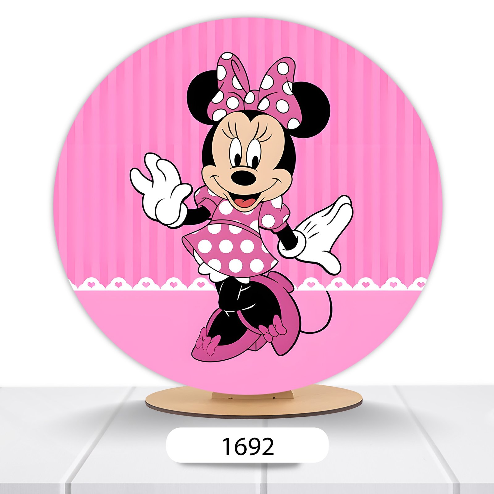 Painel Redondo Minnie 50x50cm - Imagem 19