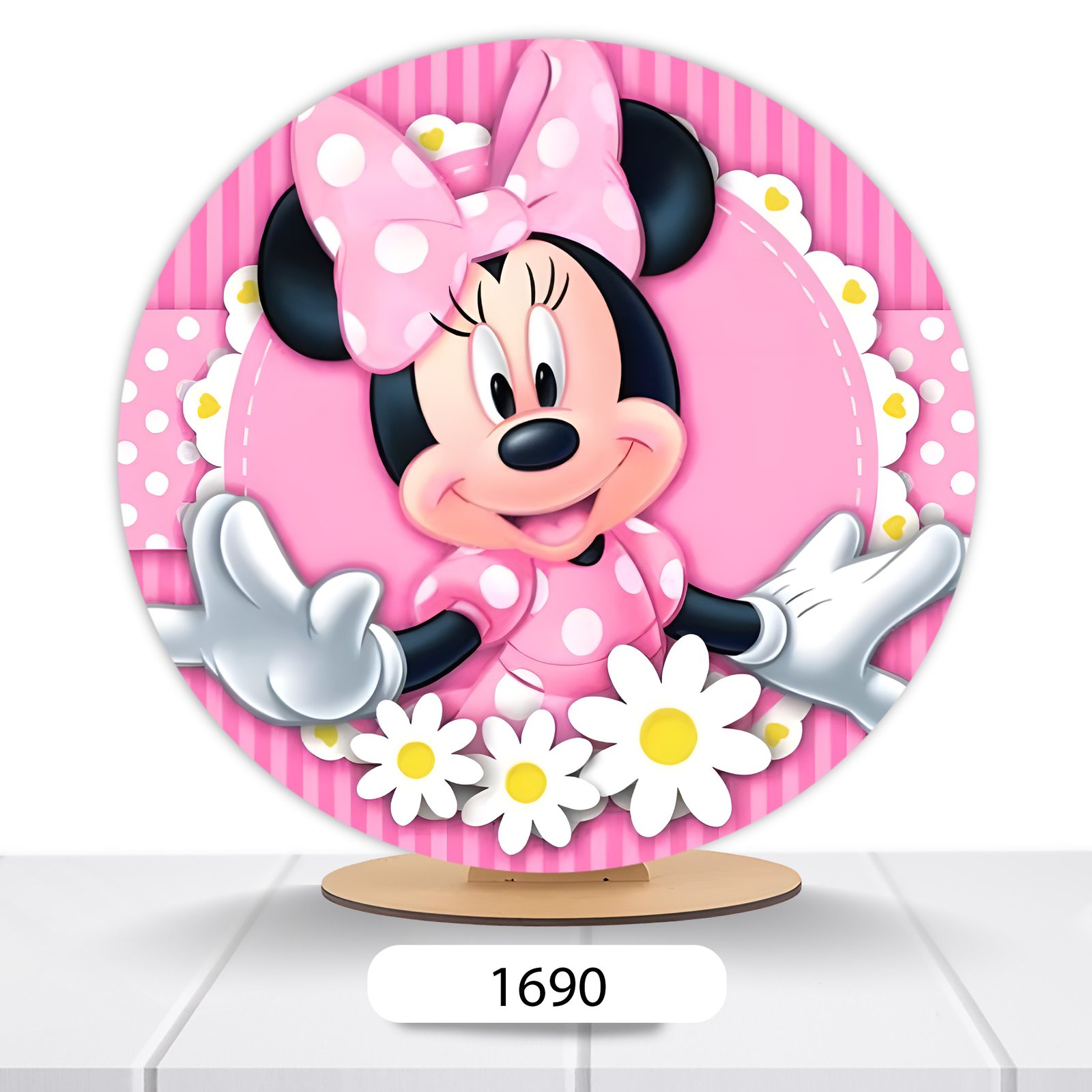 Painel Redondo Minnie 50x50cm - Imagem 17