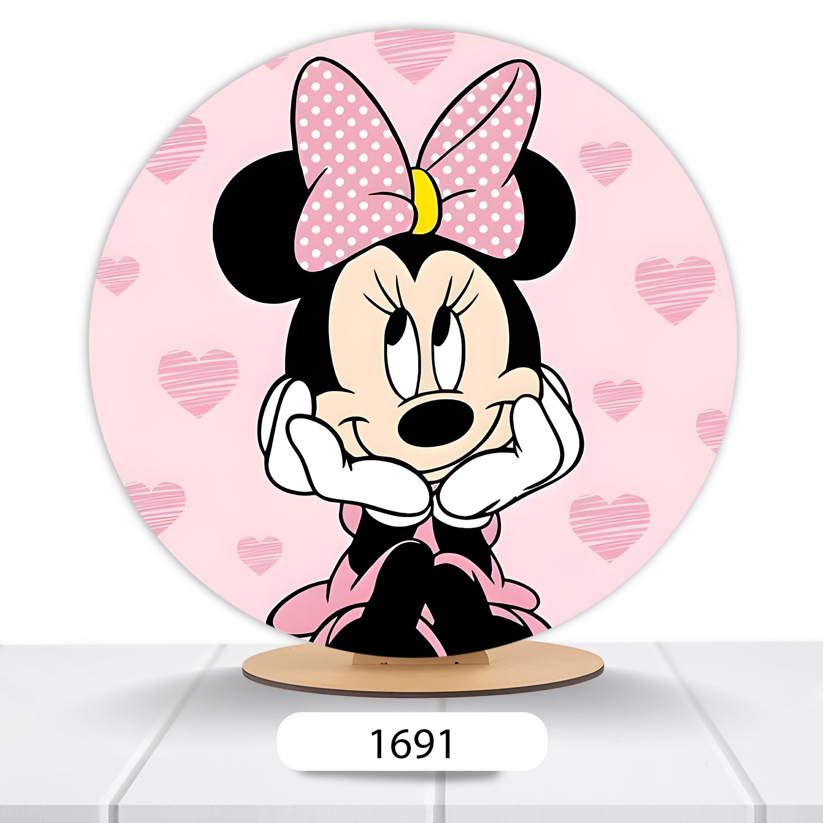 Painel Redondo Minnie 50x50cm - Imagem 18