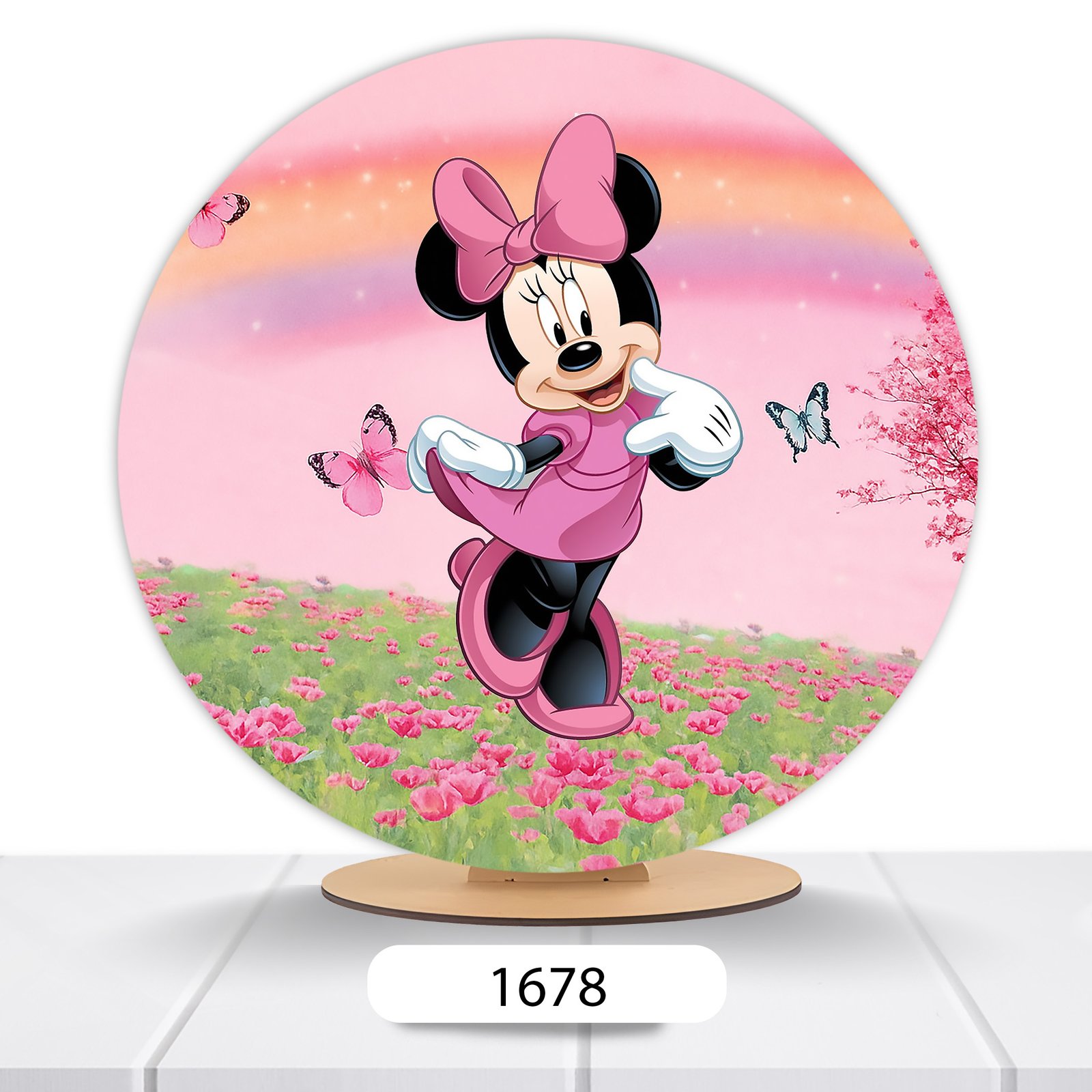 Painel Redondo Minnie 50x50cm - Imagem 5