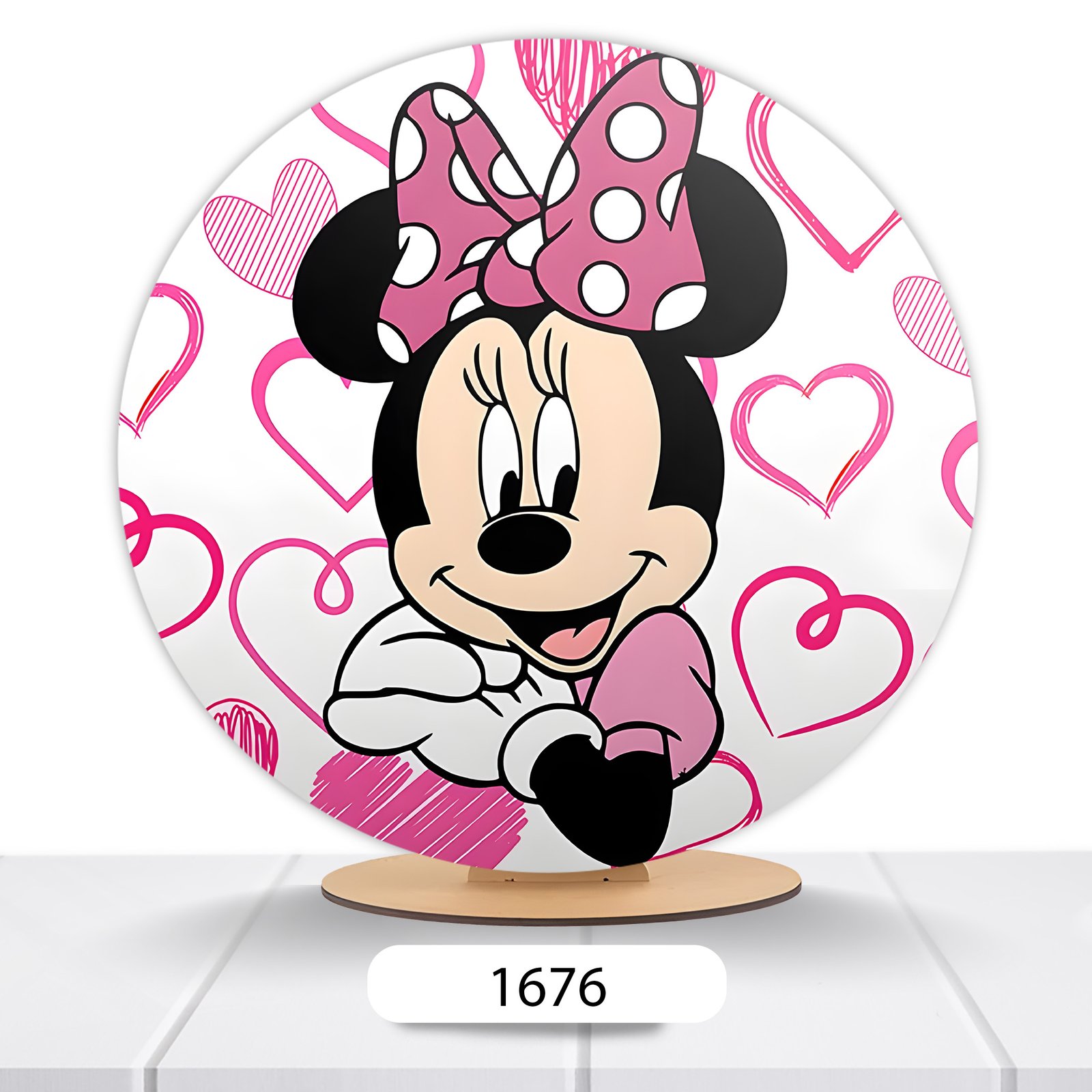 Painel Redondo Minnie 50x50cm - Imagem 3