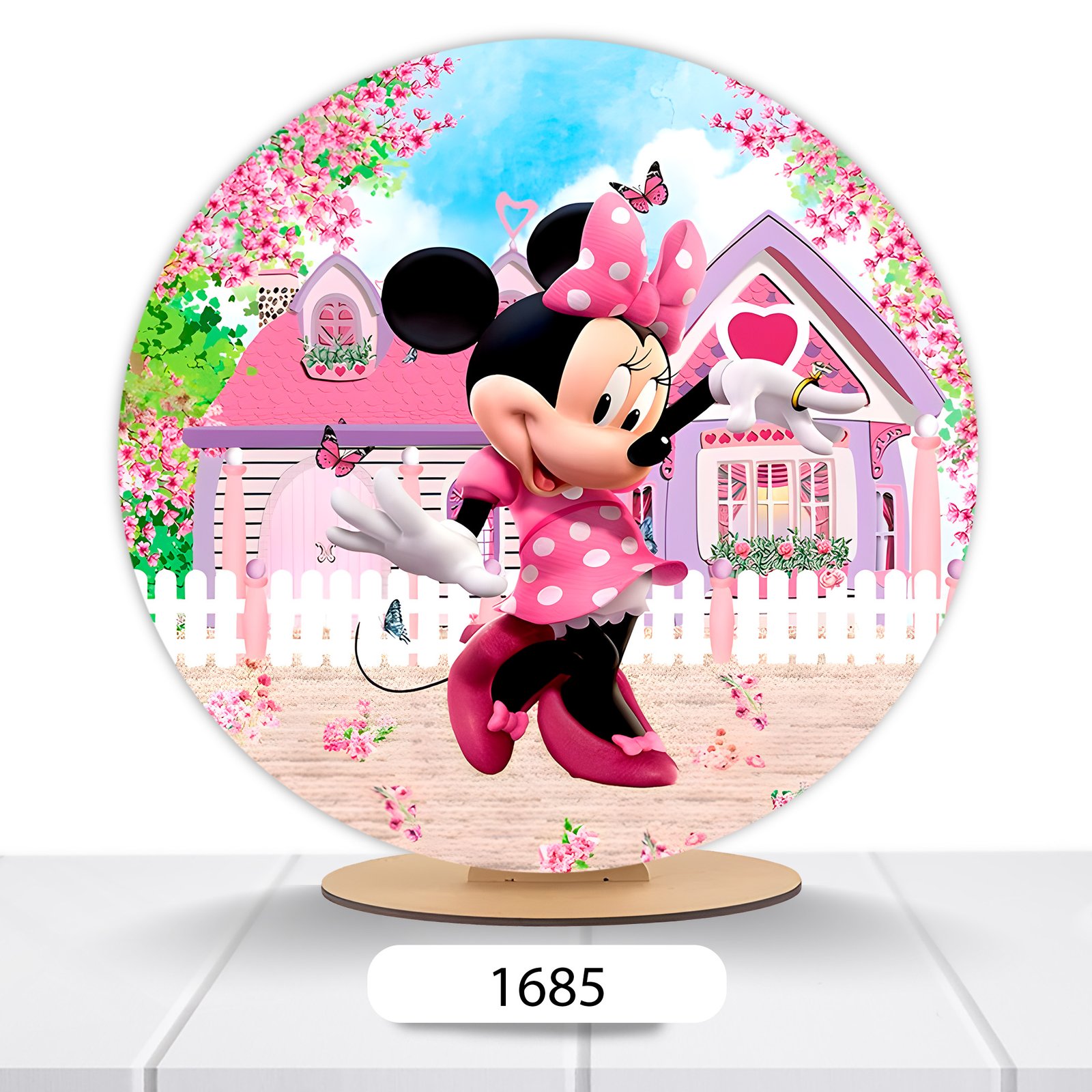 Painel Redondo Minnie 50x50cm - Imagem 12