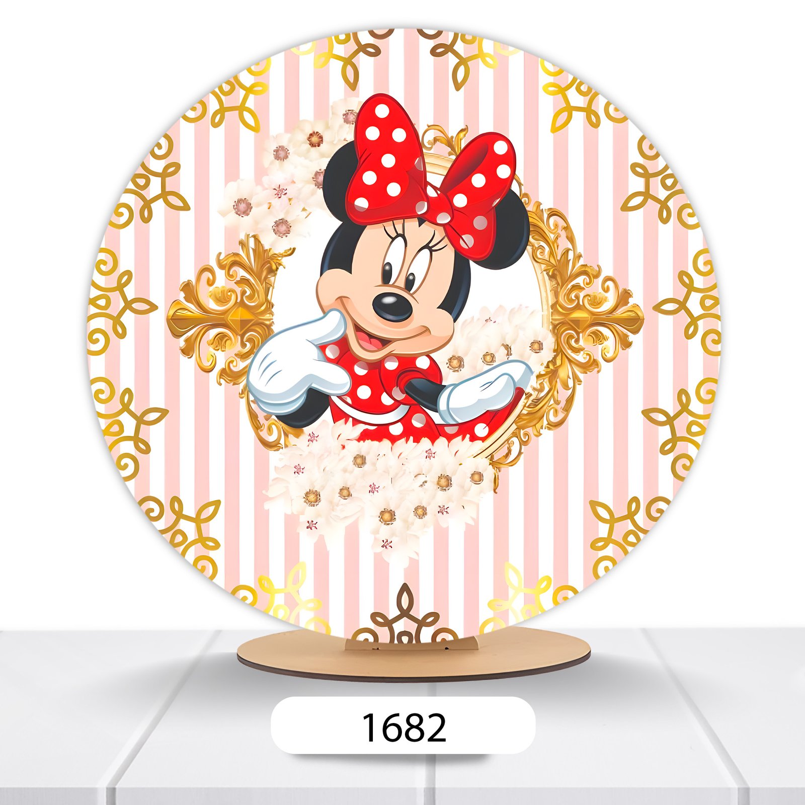 Painel Redondo Minnie 50x50cm - Imagem 9