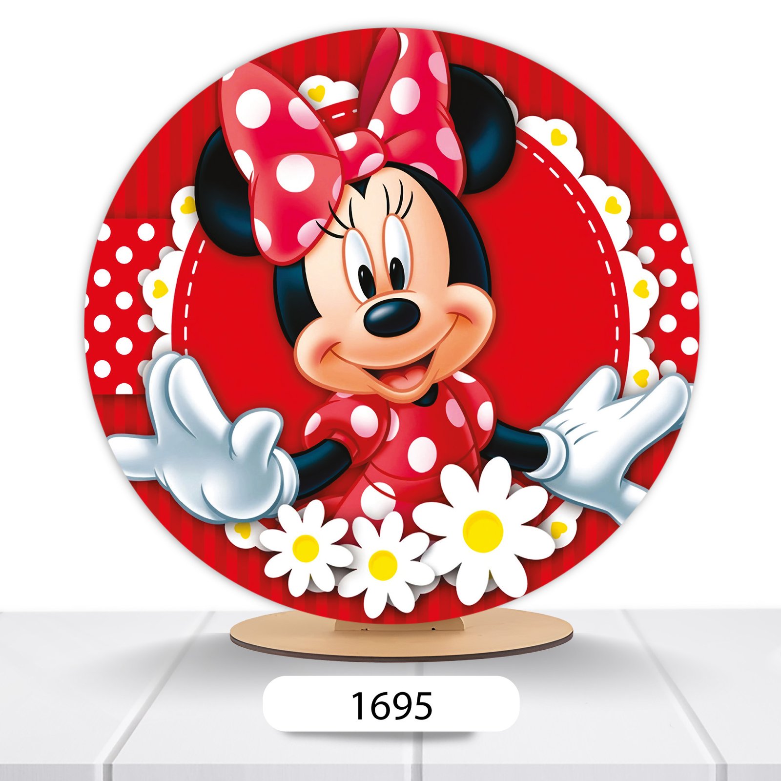 Painel Redondo Minnie 50x50cm - Imagem 3