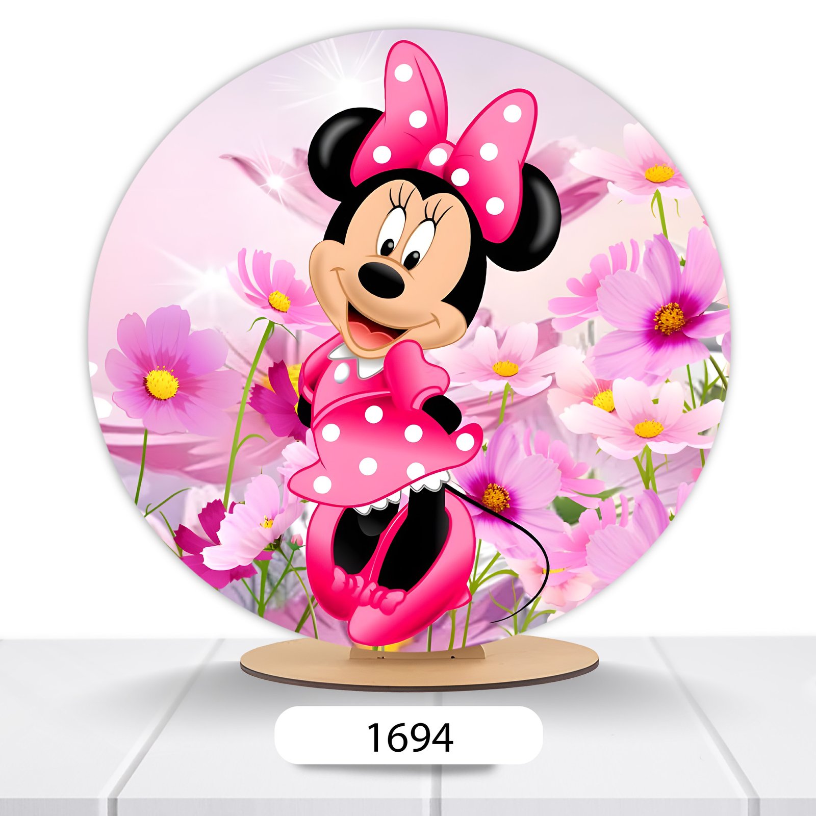 Painel Redondo Minnie 50x50cm - Imagem 2