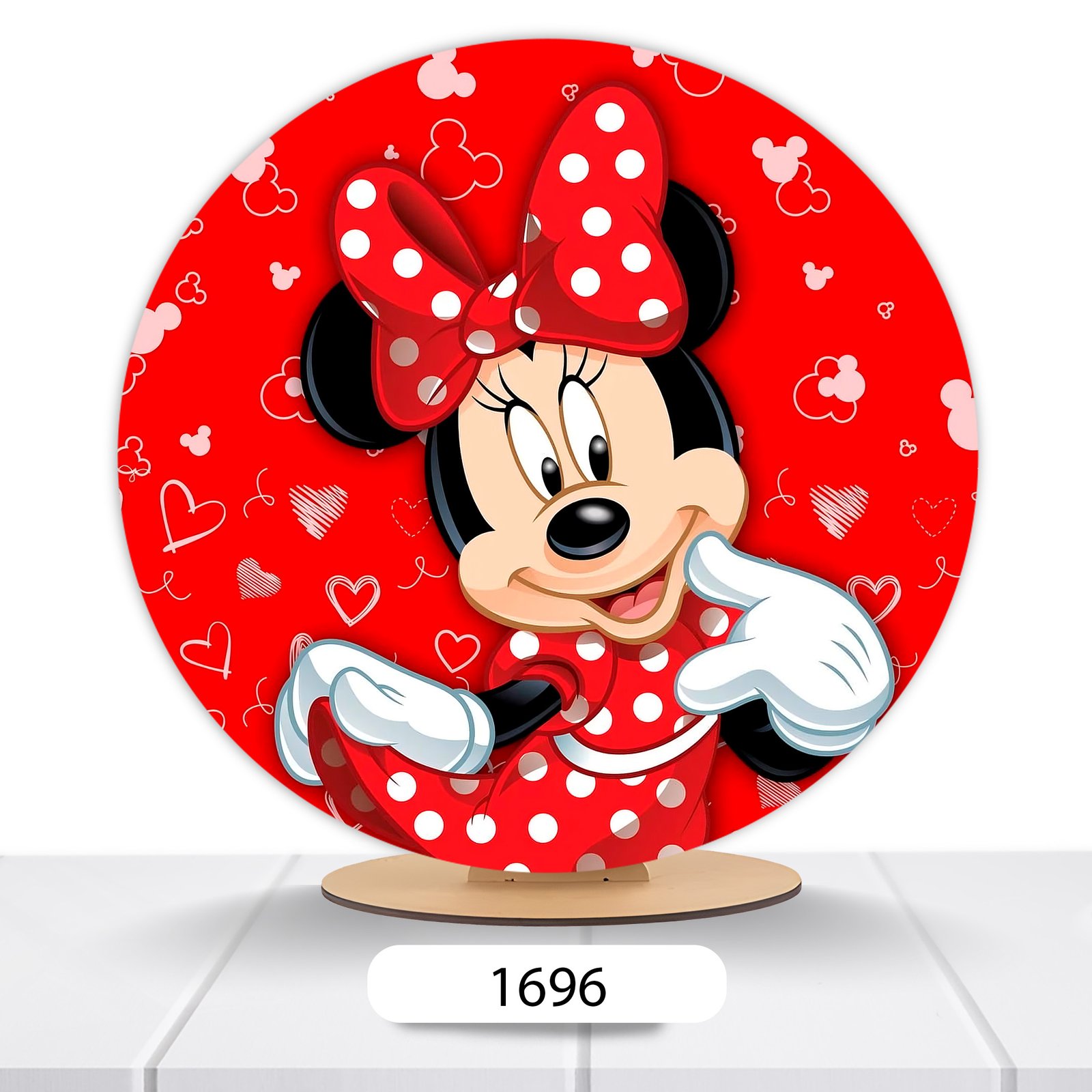 Painel Redondo Minnie 50x50cm - Imagem 4