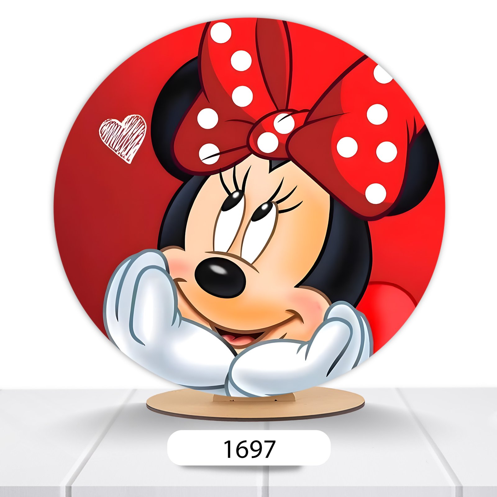 Painel Redondo Minnie 50x50cm - Imagem 5