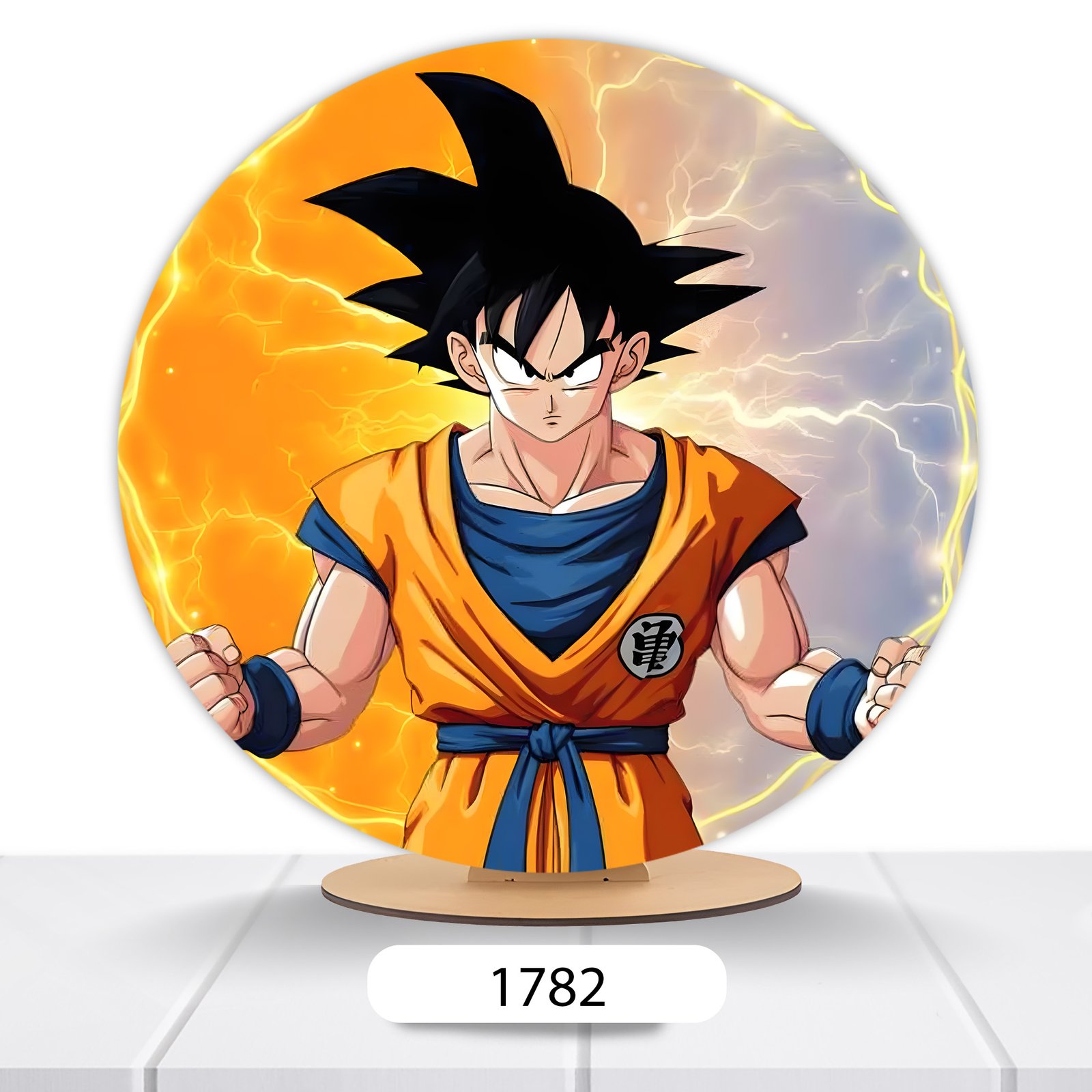 Painel Redondo Dragon Ball 50x50cm - Imagem 8