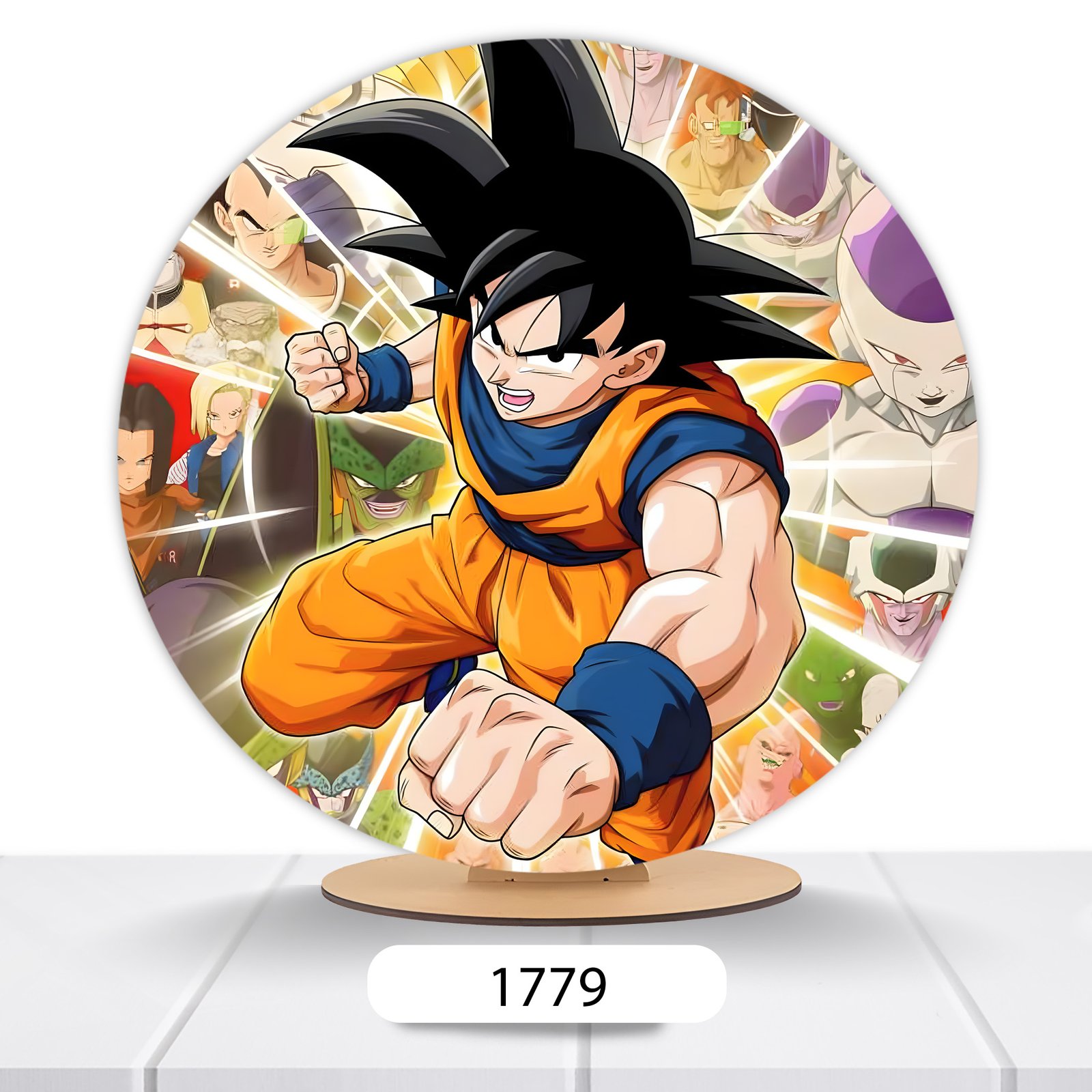 Painel Redondo Dragon Ball 50x50cm - Imagem 5