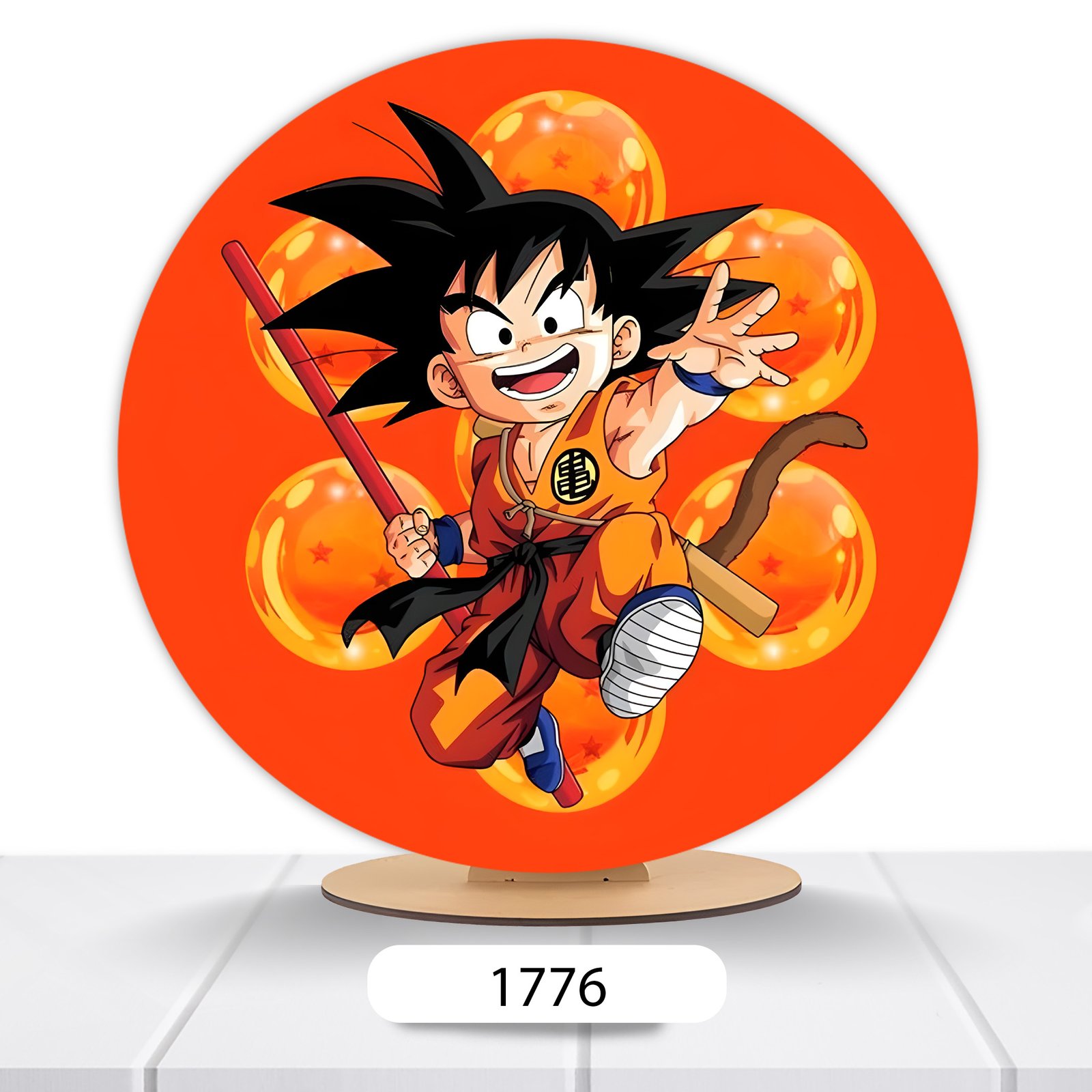 Painel Redondo Dragon Ball 50x50cm - Imagem 2