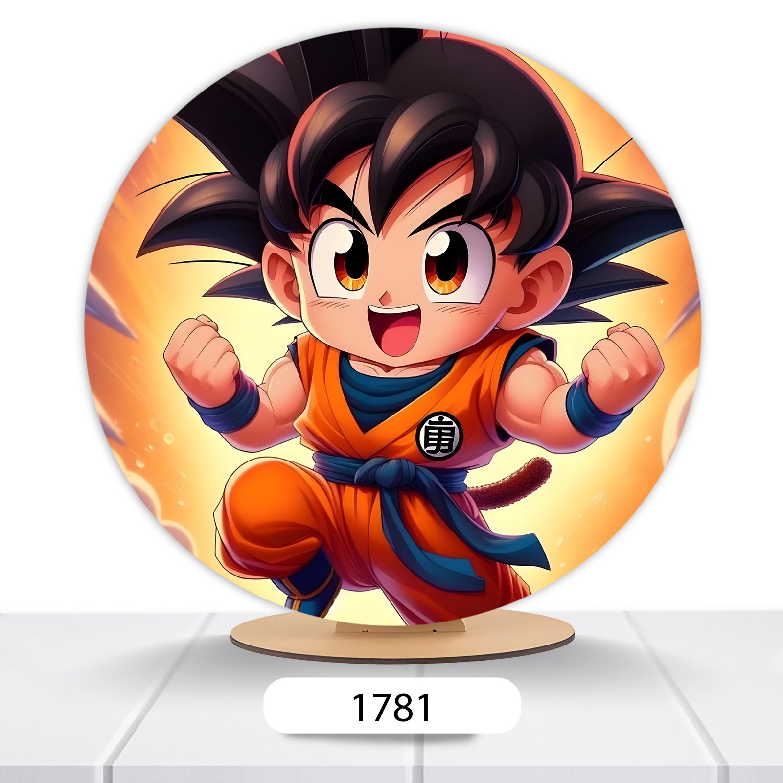 Painel Redondo Dragon Ball 50x50cm - Imagem 7