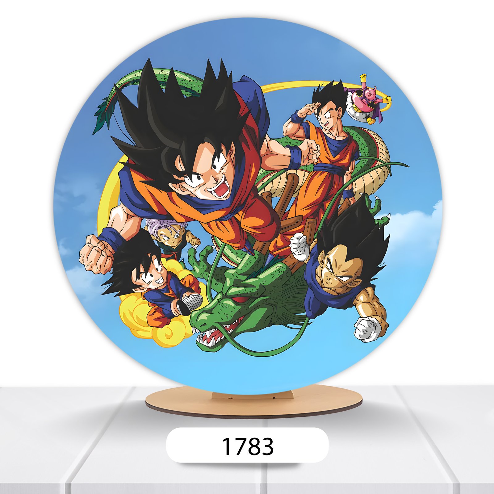 Painel Redondo Dragon Ball 50x50cm - Imagem 9