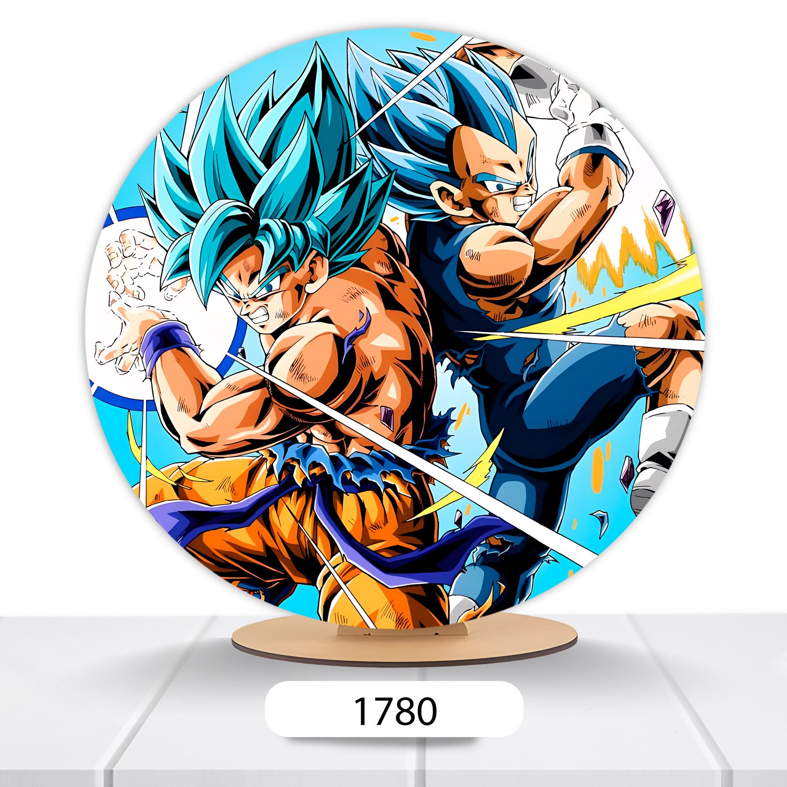 Painel Redondo Dragon Ball 50x50cm - Imagem 6