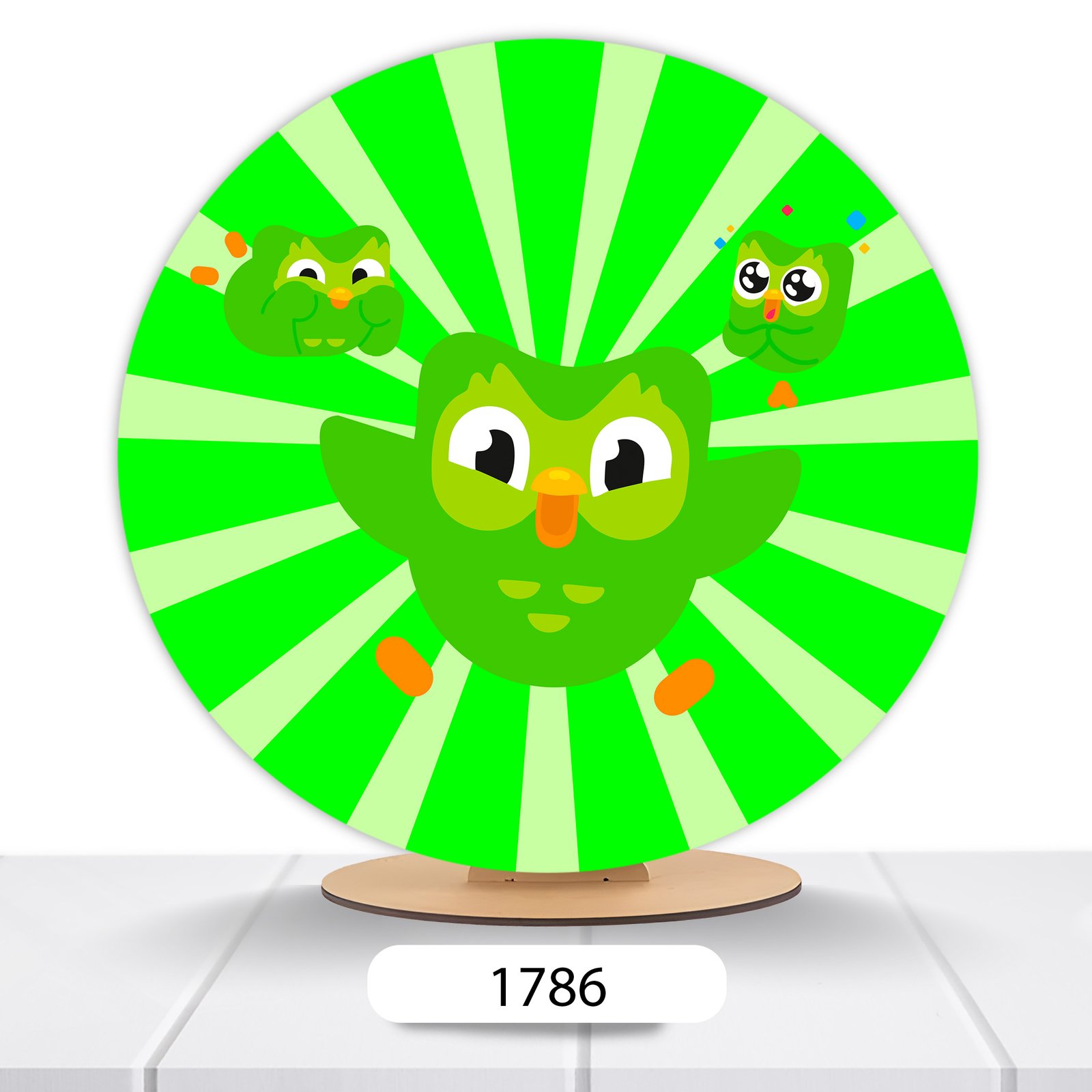 Painel Redondo Duolingo 50x50cm