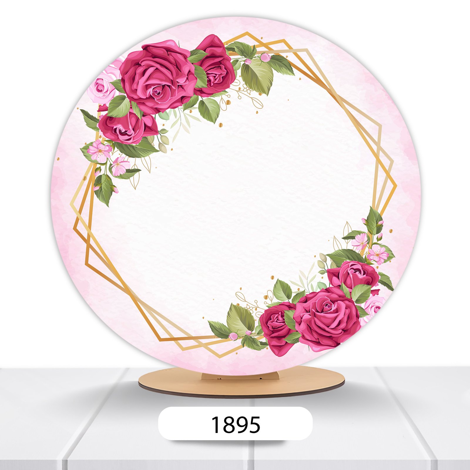 Painel Redondo Flores 50x50cm - Imagem 9