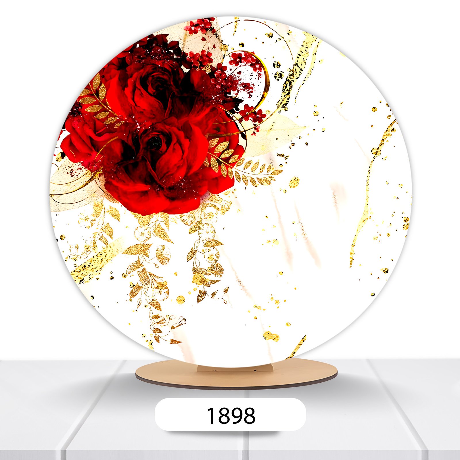 Painel Redondo Flores 50x50cm - Imagem 12