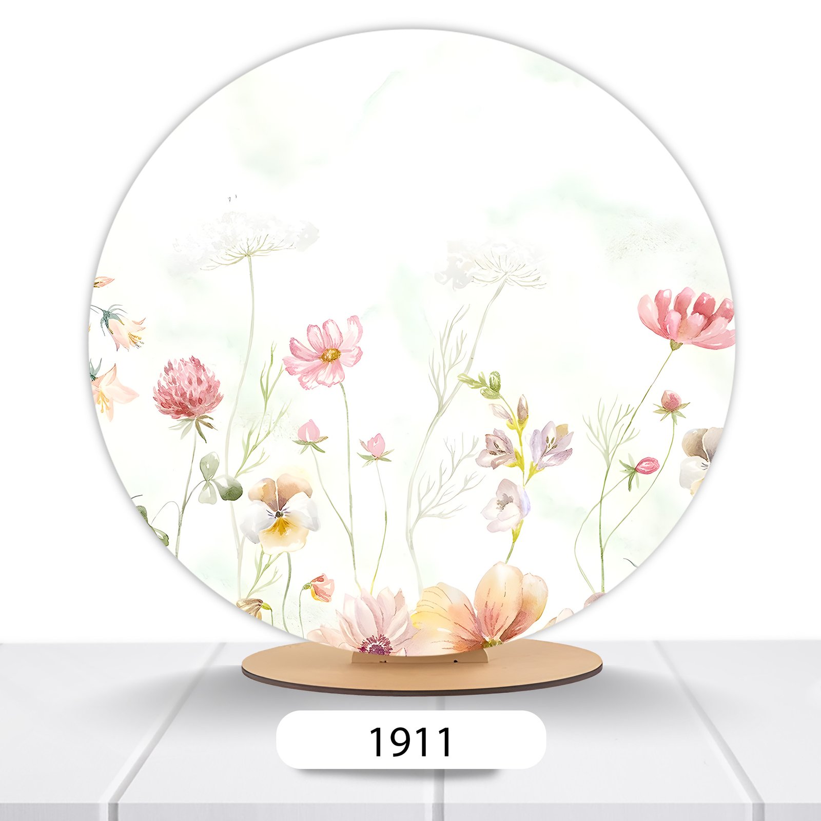 Painel Redondo Flores 50x50cm - Imagem 6