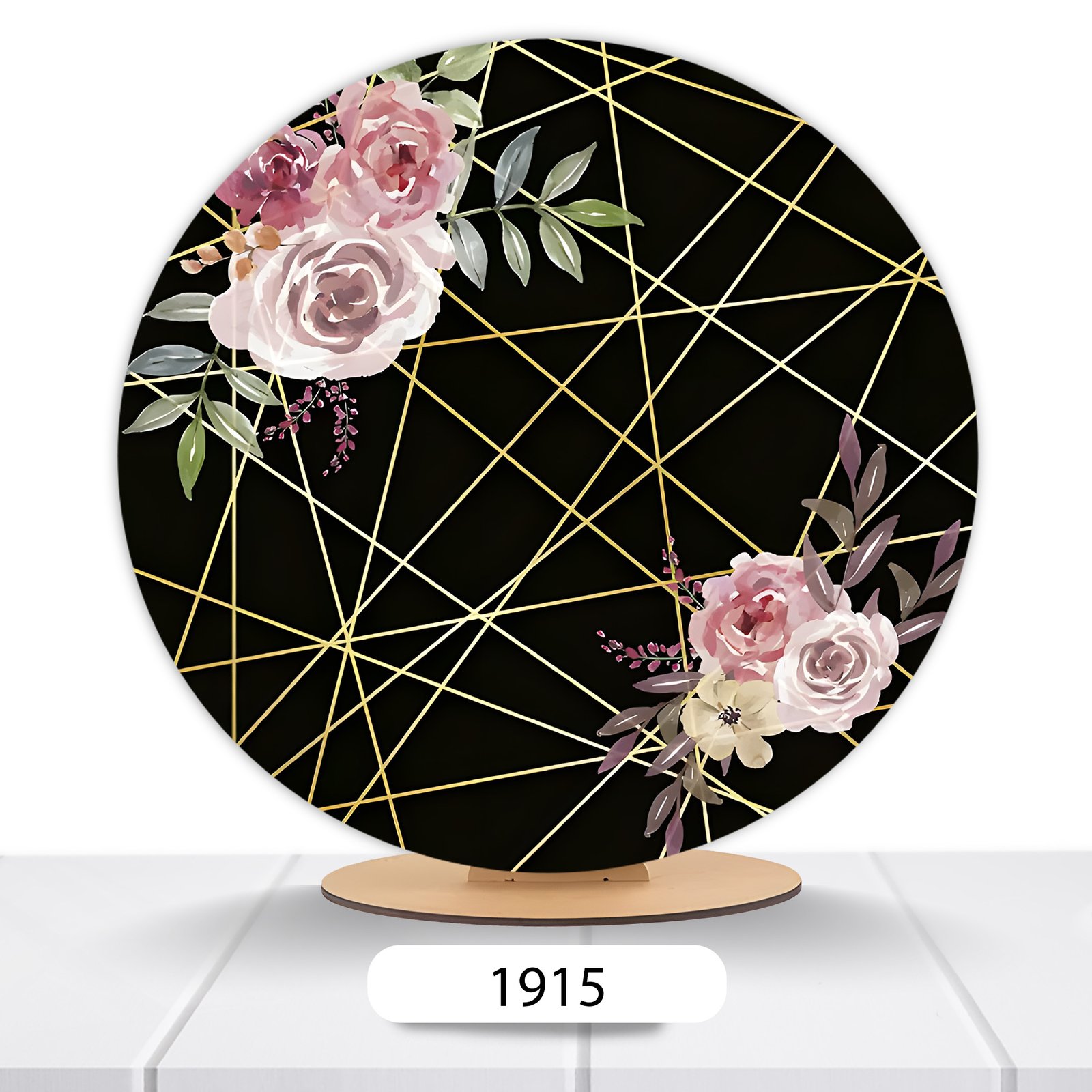 Painel Redondo Flores 50x50cm - Imagem 10