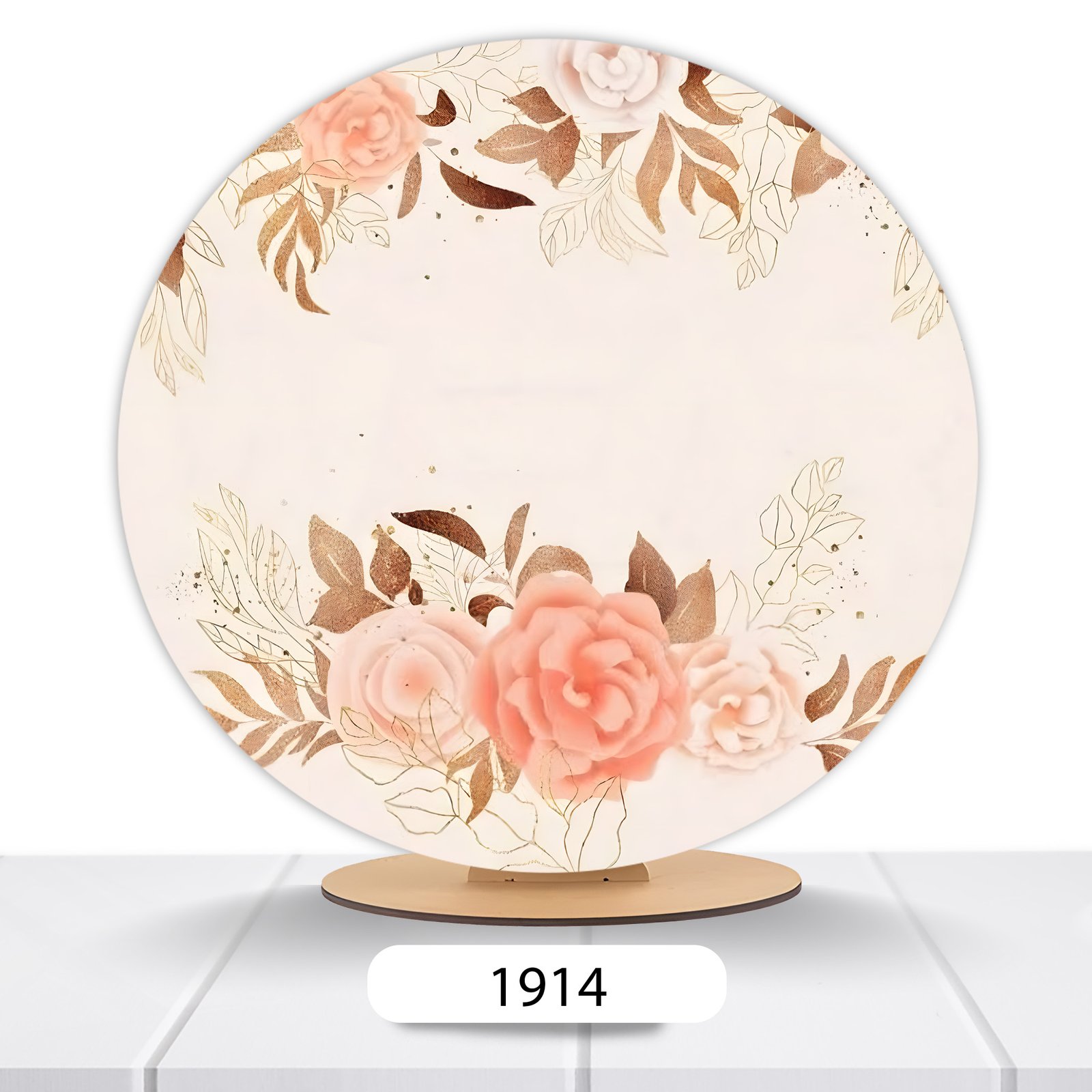 Painel Redondo Flores 50x50cm - Imagem 9