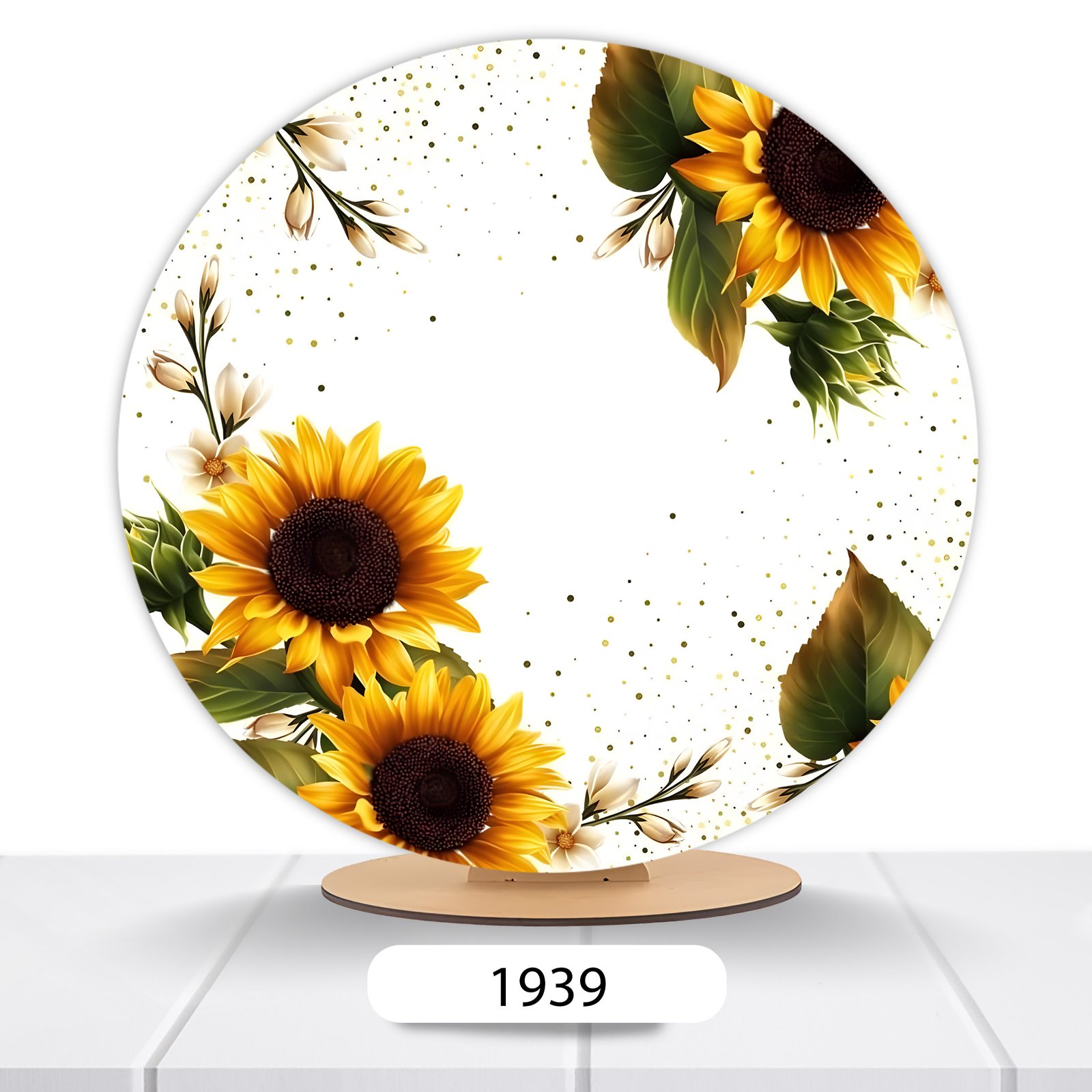 Painel Redondo Flores 50x50cm - Imagem 15