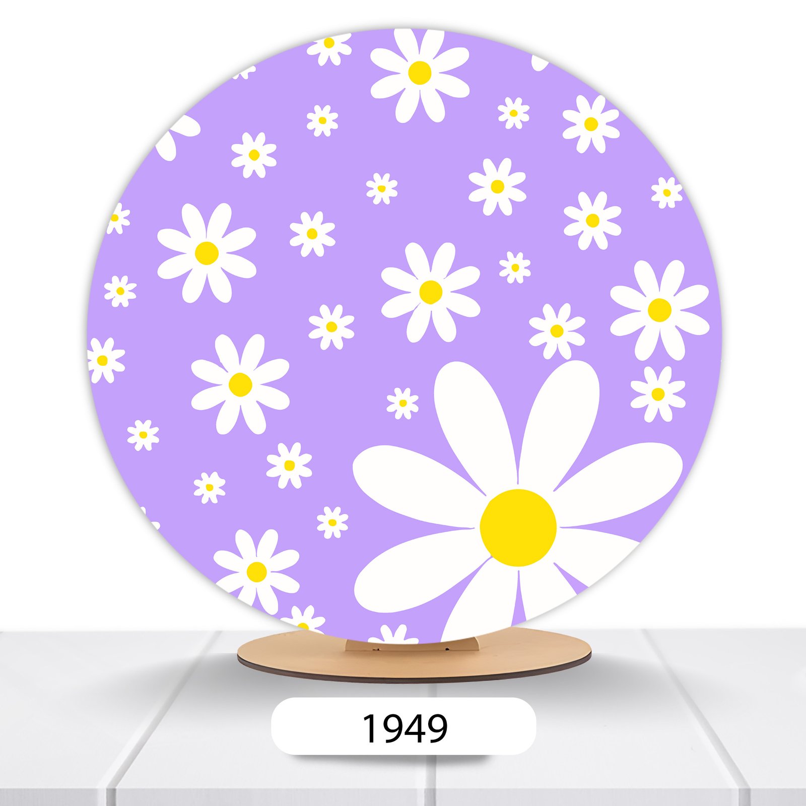 Painel Redondo Flores 50x50cm - Imagem 6