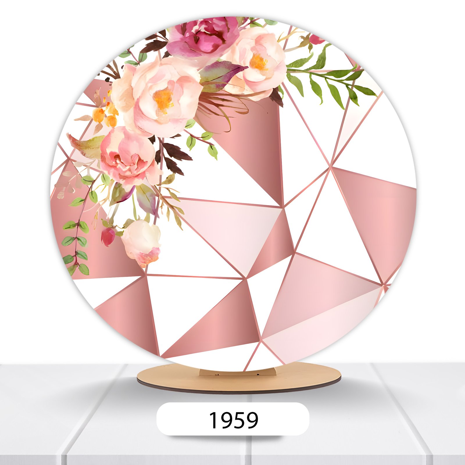 Painel Redondo Flores 50x50cm - Imagem 16