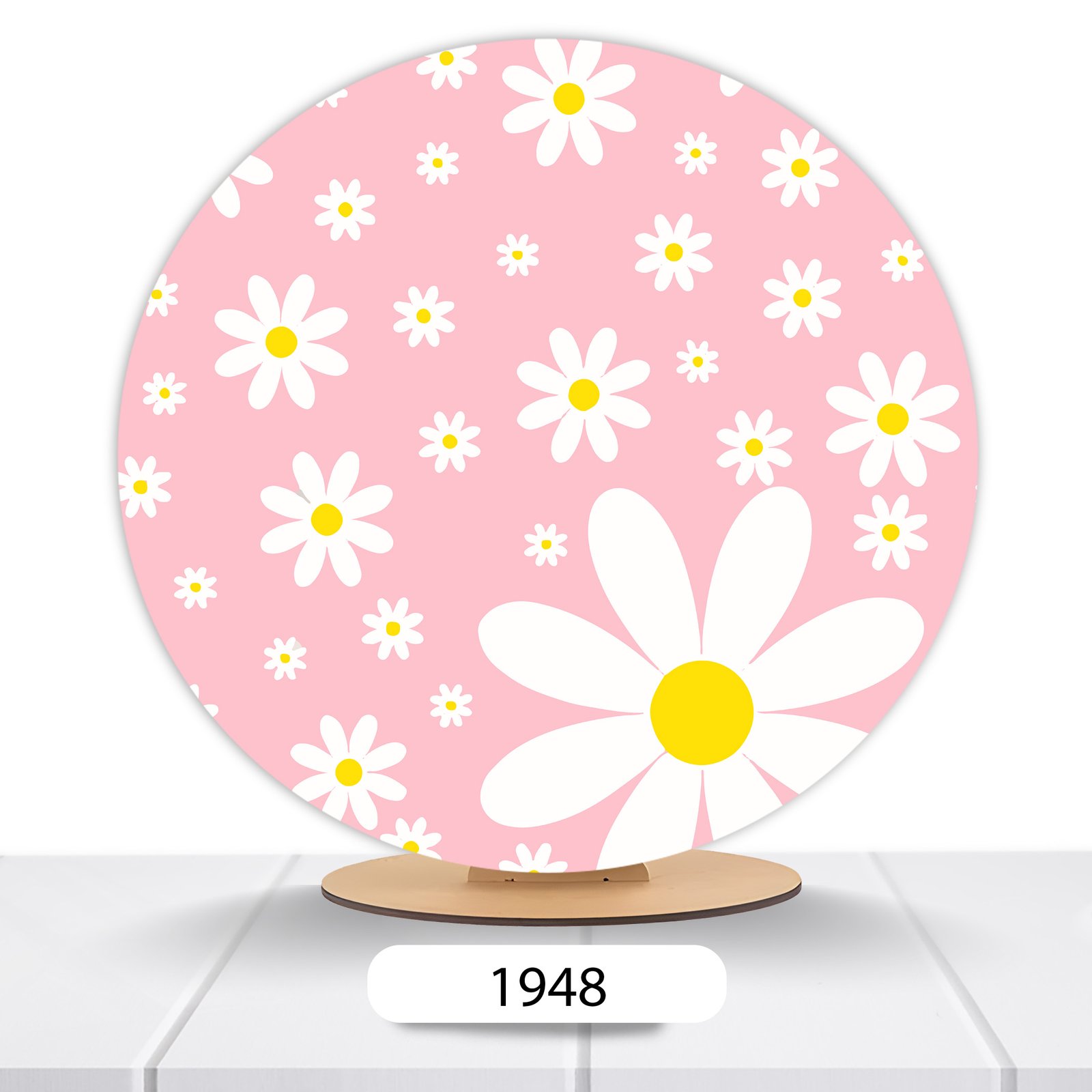 Painel Redondo Flores 50x50cm - Imagem 5