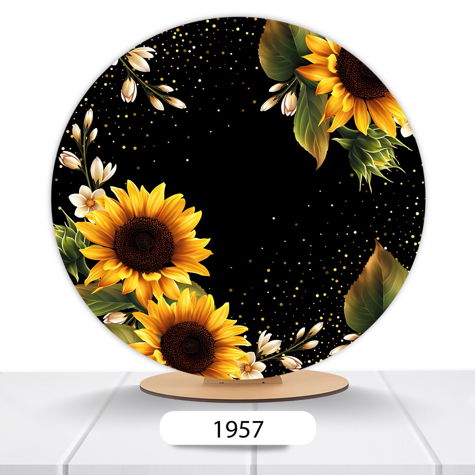 Painel Redondo Flores 50x50cm - Imagem 14