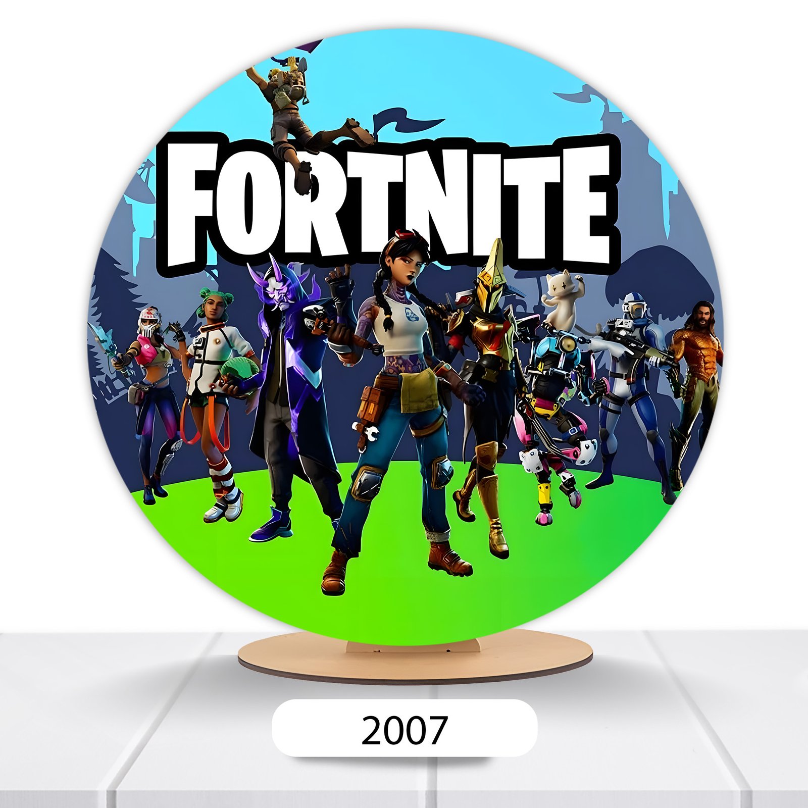 Painel Redondo Fortnite 50x50cm - Imagem 2