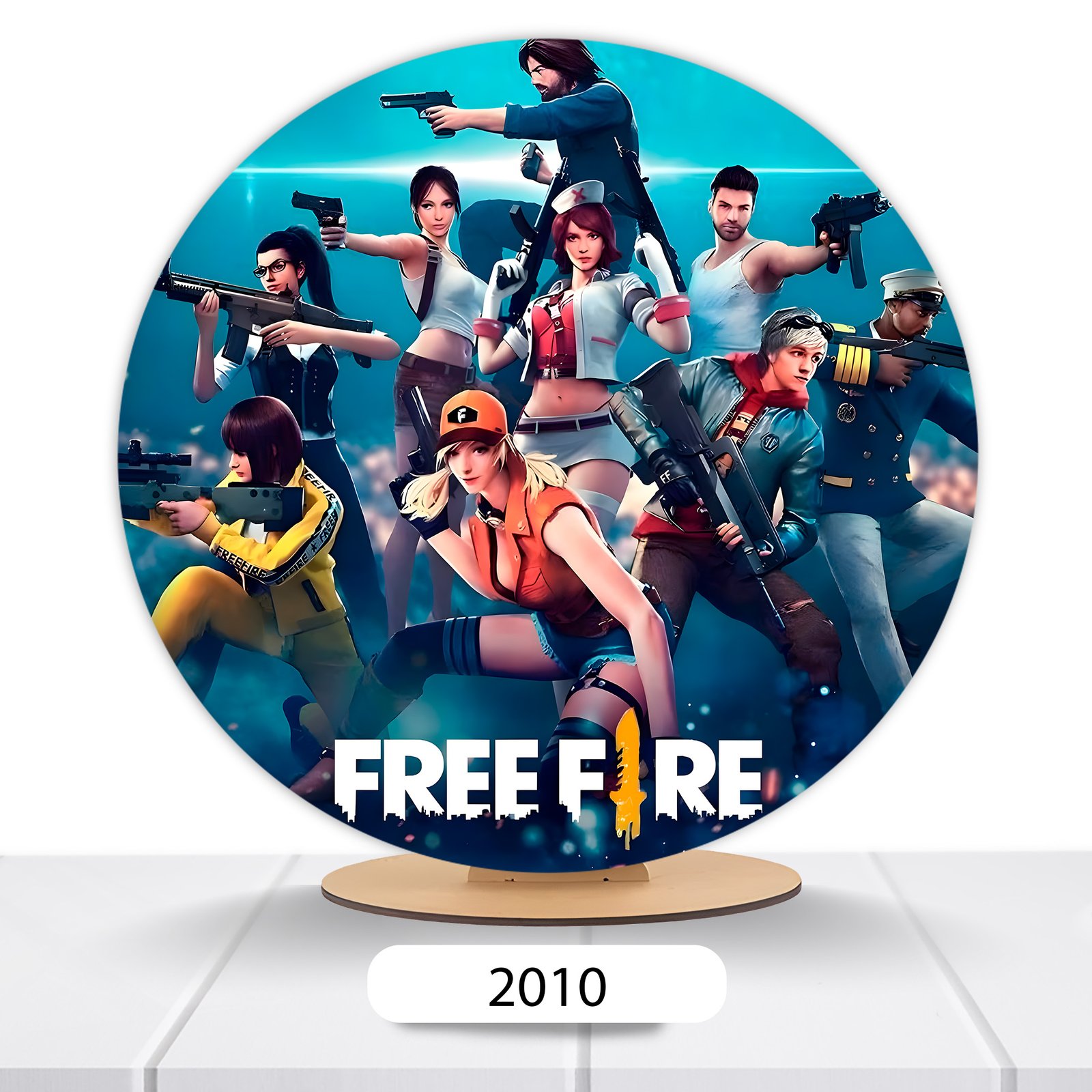 Painel Redondo Free Fire 50x50cm - Imagem 3