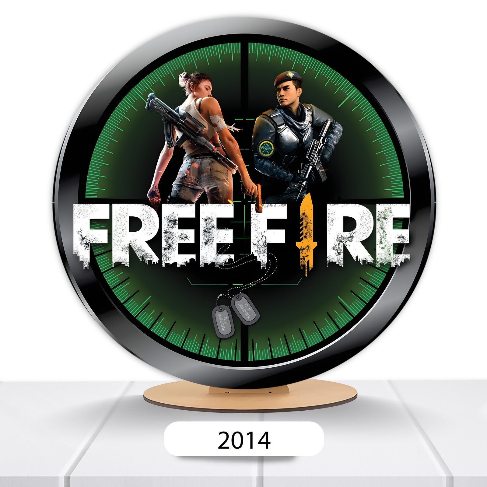 Painel Redondo Free Fire 50x50cm - Imagem 7