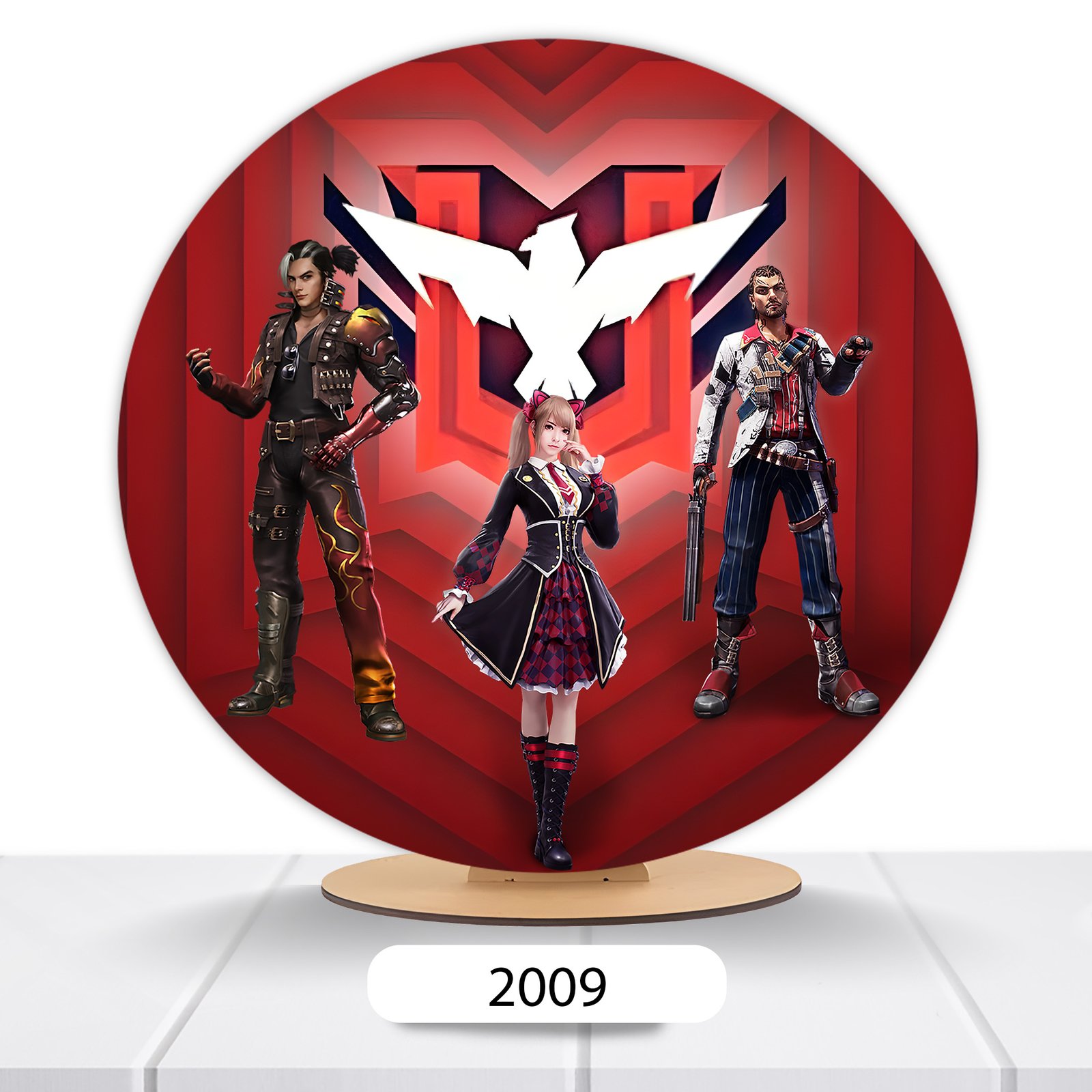 Painel Redondo Free Fire 50x50cm - Imagem 2