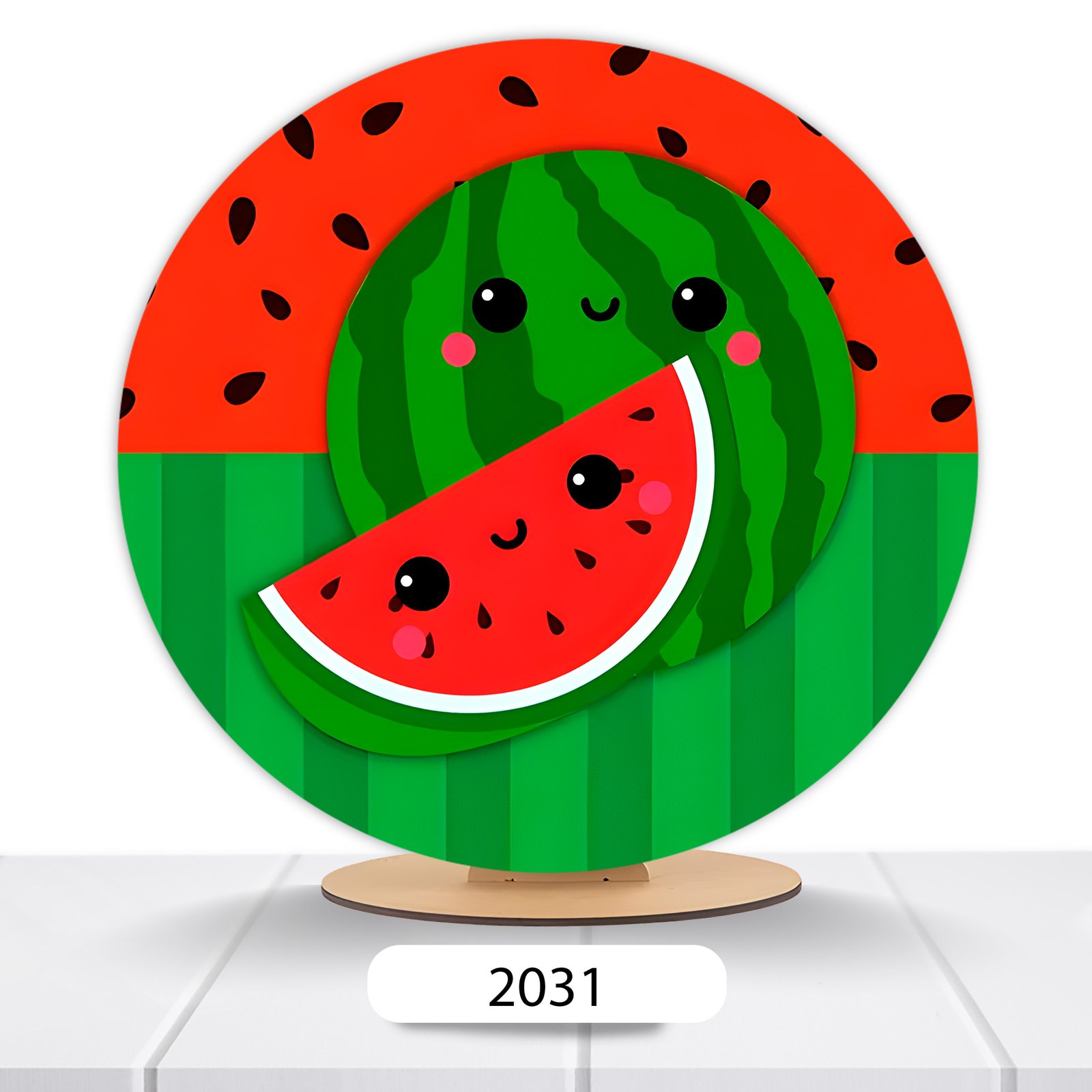 Painel Redondo Frutas 50x50cm - Imagem 4