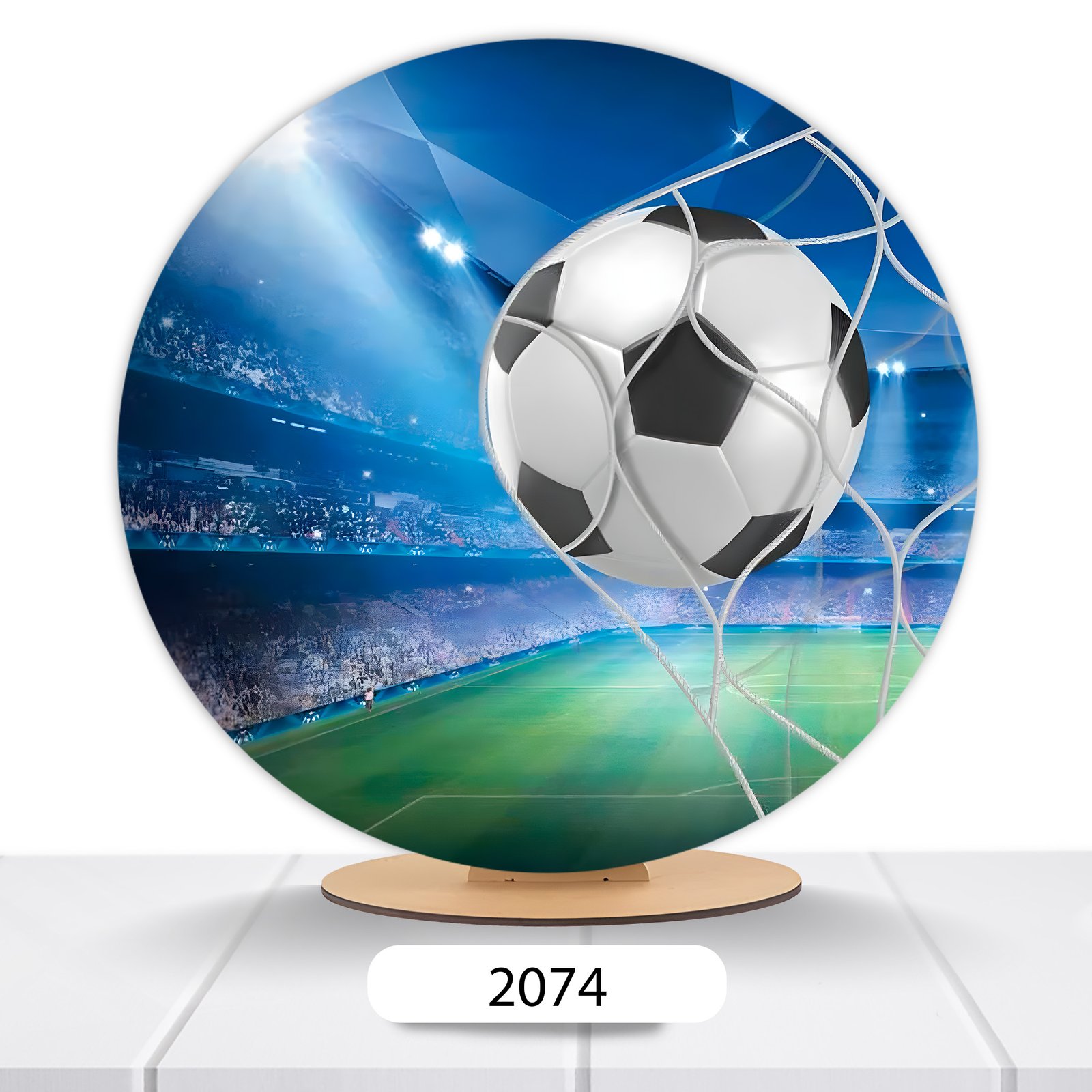 Painel Redondo Bola De Futebol 50x50cm - Imagem 9