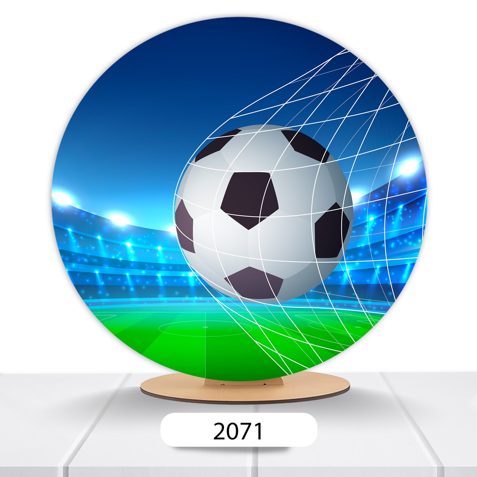 Painel Redondo Bola De Futebol 50x50cm - Imagem 6