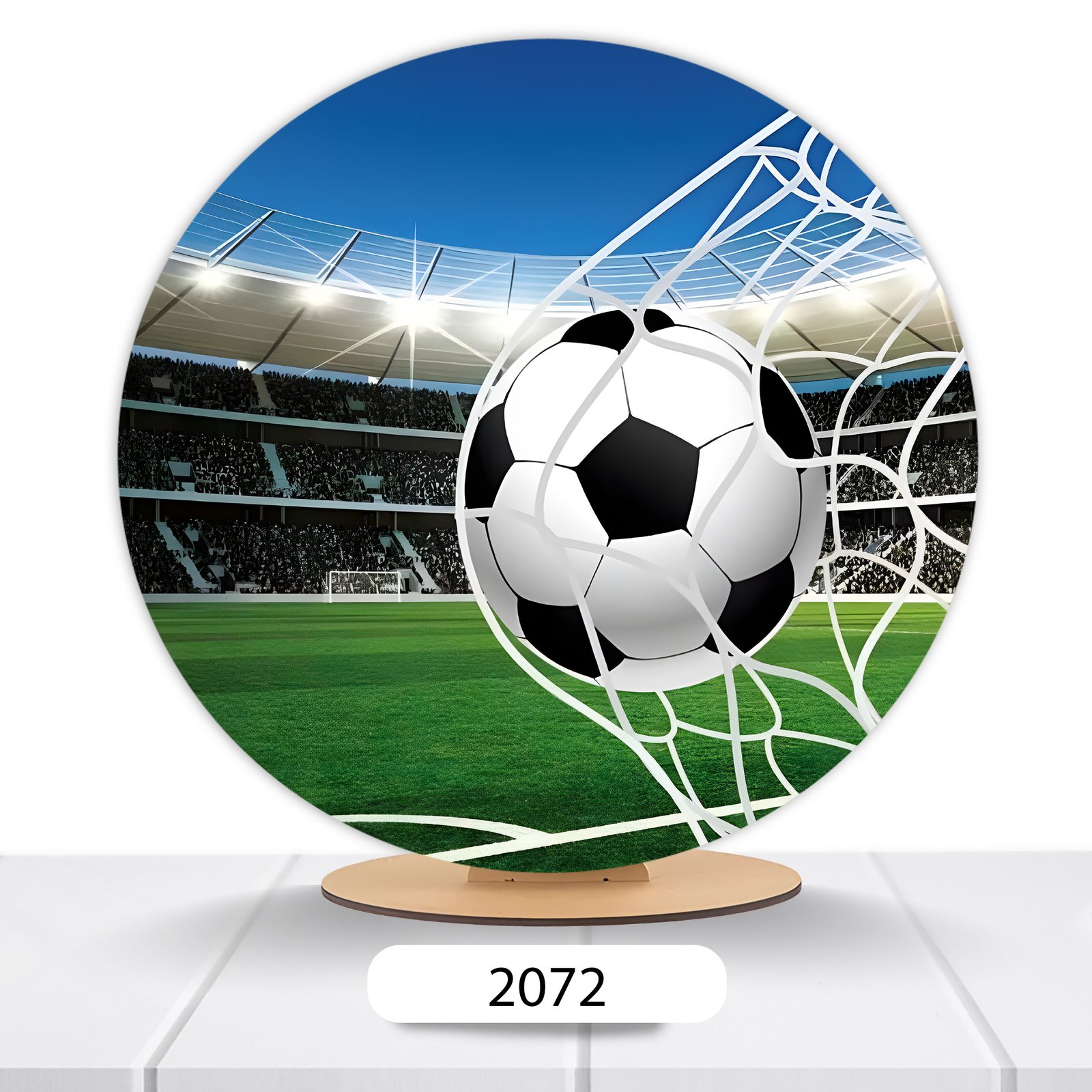 Painel Redondo Bola De Futebol 50x50cm - Imagem 7